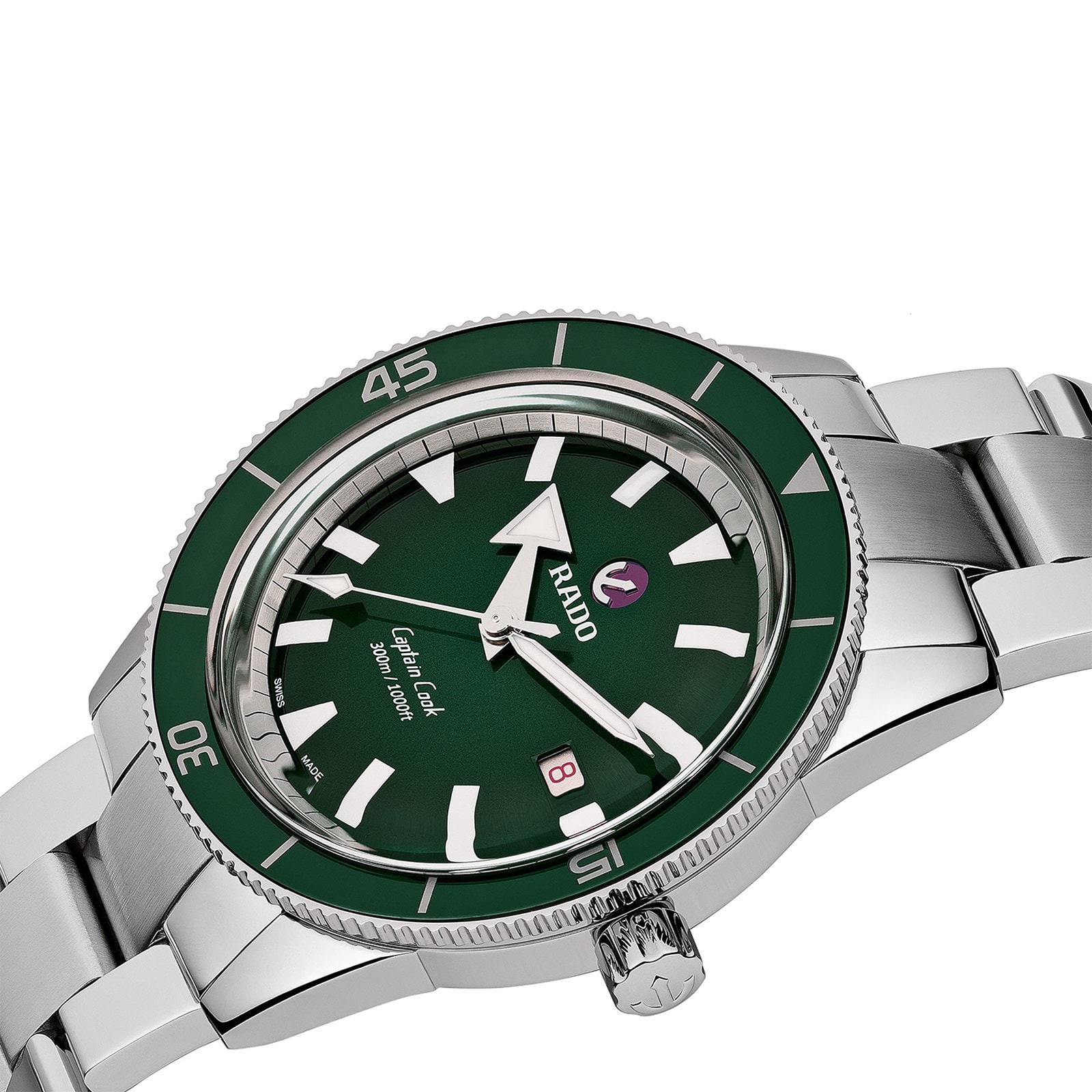 Rado Captain Cook R32105313 Automatic Green Dial - 42mm Stainless Steel - Image 3