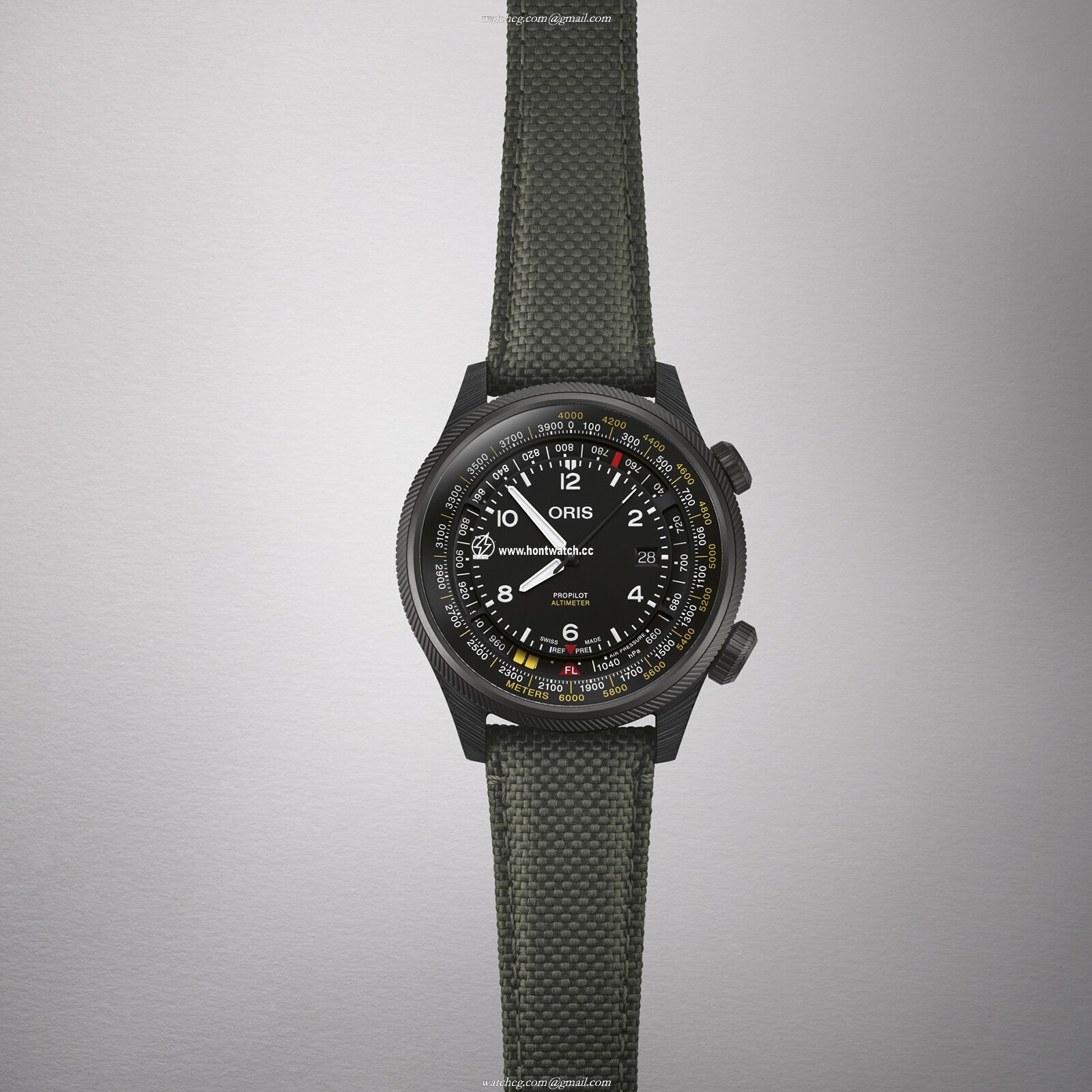 Oris Pro Pilot Altimeter 47mm Automatic Black Dial Stainless Steel Watch - Image 2