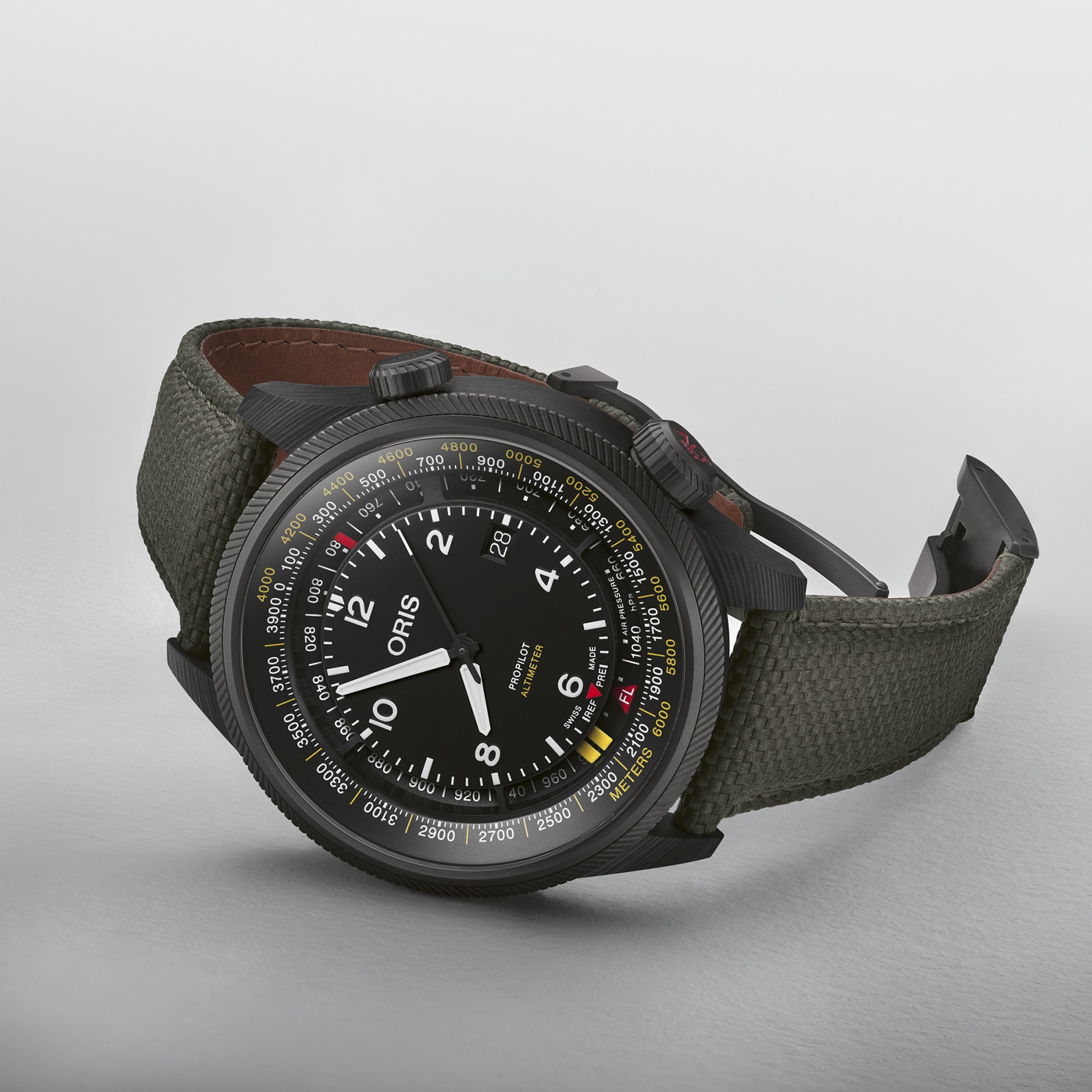 Oris Pro Pilot Altimeter 47mm Automatic Black Dial Stainless Steel Watch - Image 3