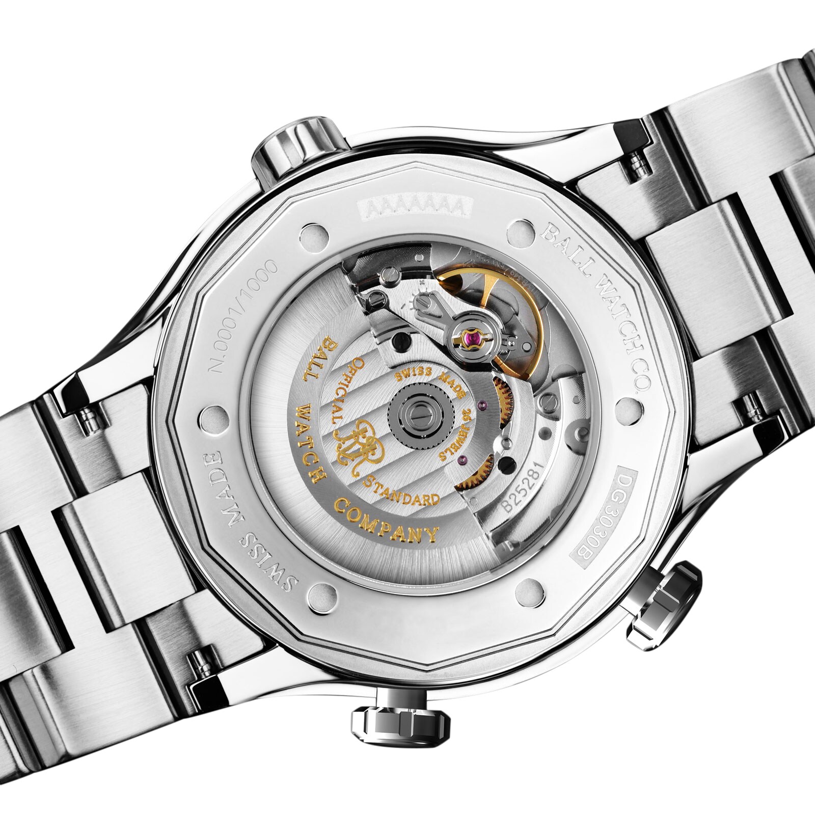 BALL Roadmaster DG3000A-S1CJ-BE Titanium Automatic Blue Watch | 40mm - Image 3