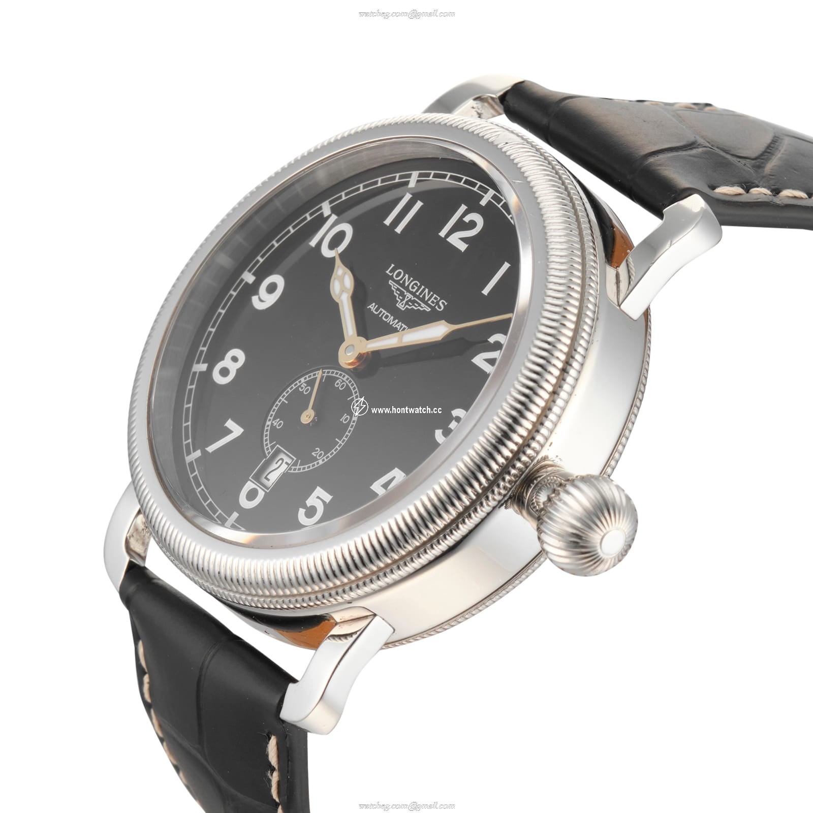 Longines Heritage L2.777.4.53.0 | 41mm Automatic Black Dial Watch - Image 2