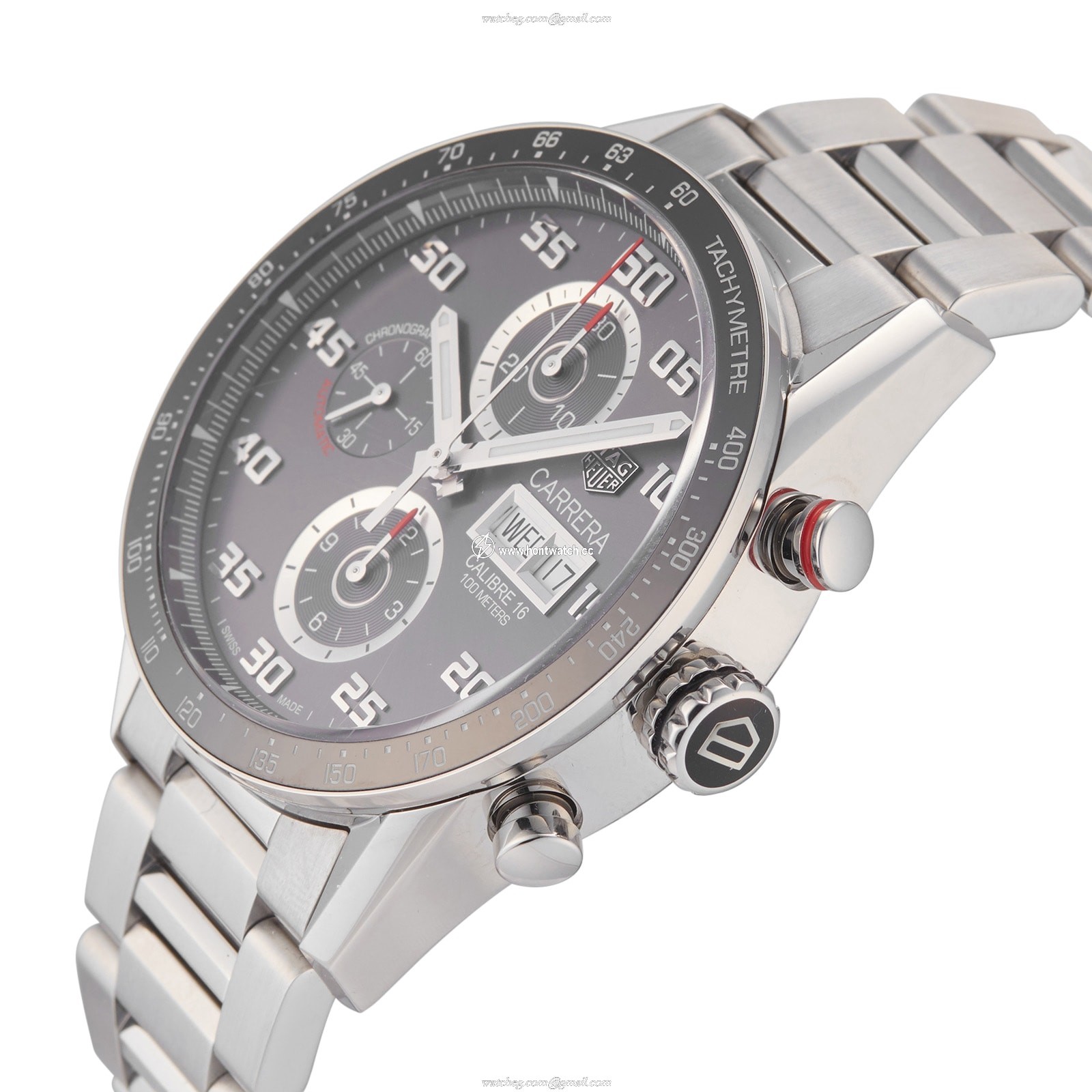 TAG Heuer Carrera CV2A1U.BA0738 | 43mm Automatic Grey Dial | Stainless Steel & Ceramic - Image 2