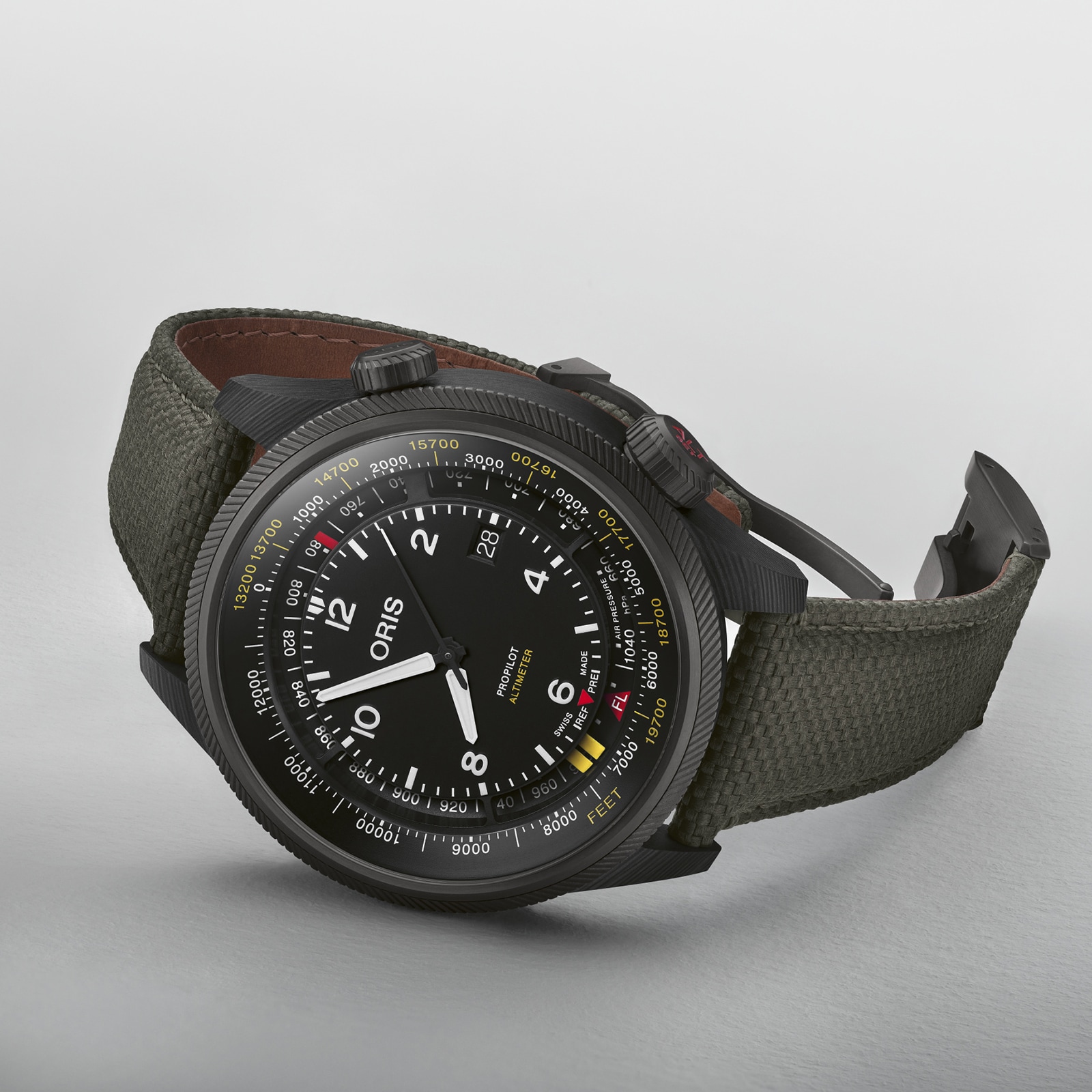 Oris Pro Pilot Automatic Black Watch - 47mm Stainless Steel - Altimeter - Image 4