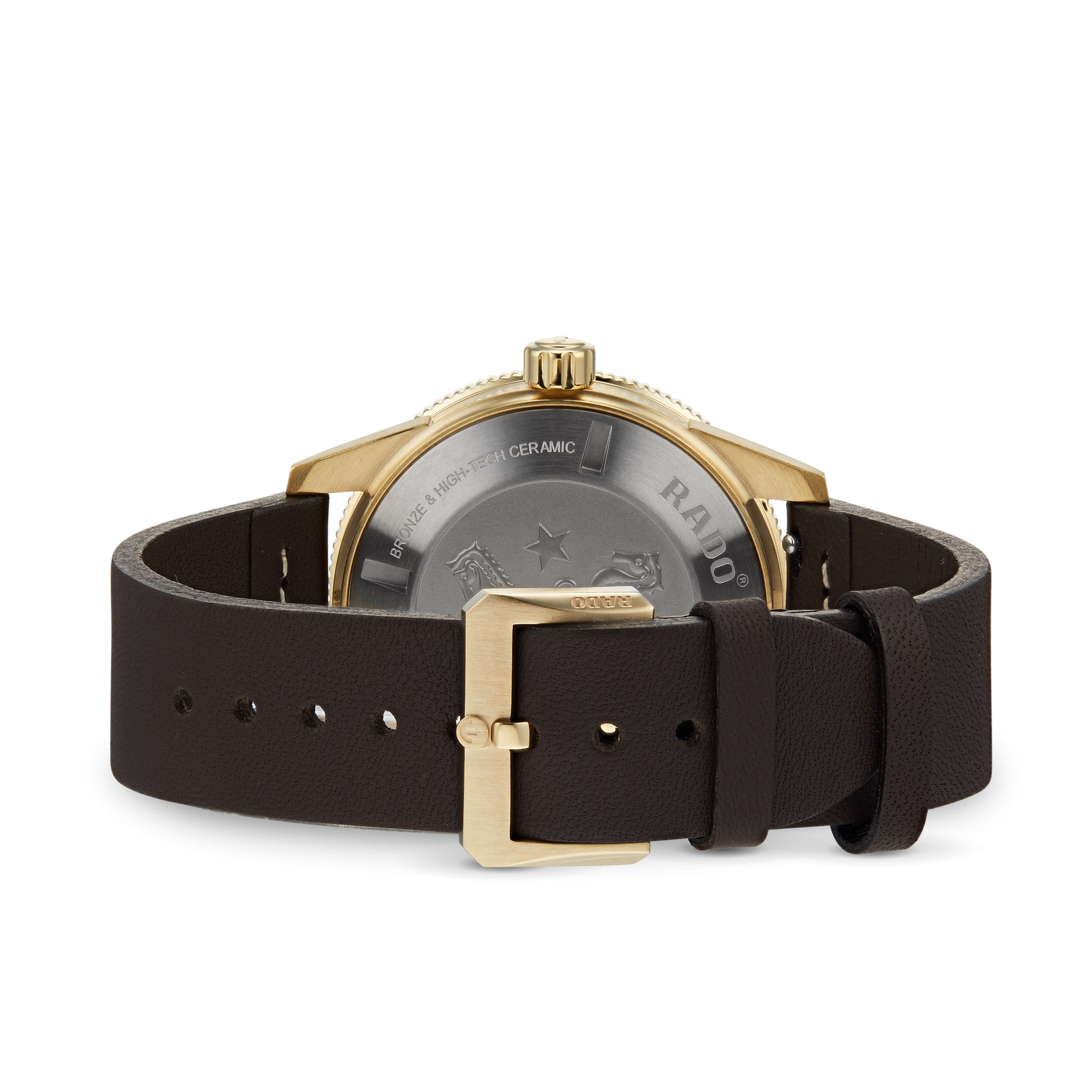 Rado Captain Cook Bronze Automatic Watch - 42mm Bronze Case & Leather Strap - Image 3