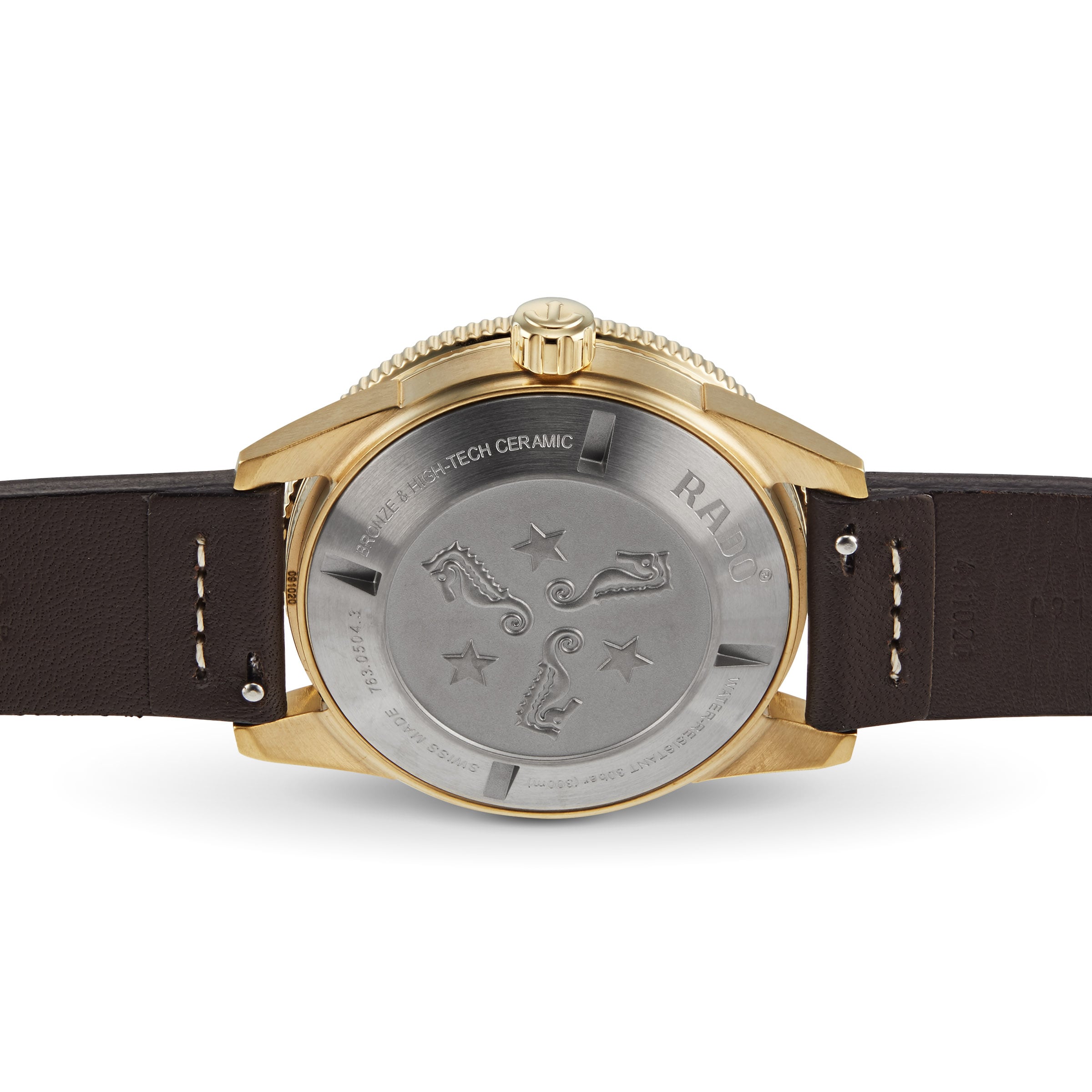 Rado Captain Cook Bronze Automatic Watch - 42mm Bronze Case & Leather Strap - Image 4