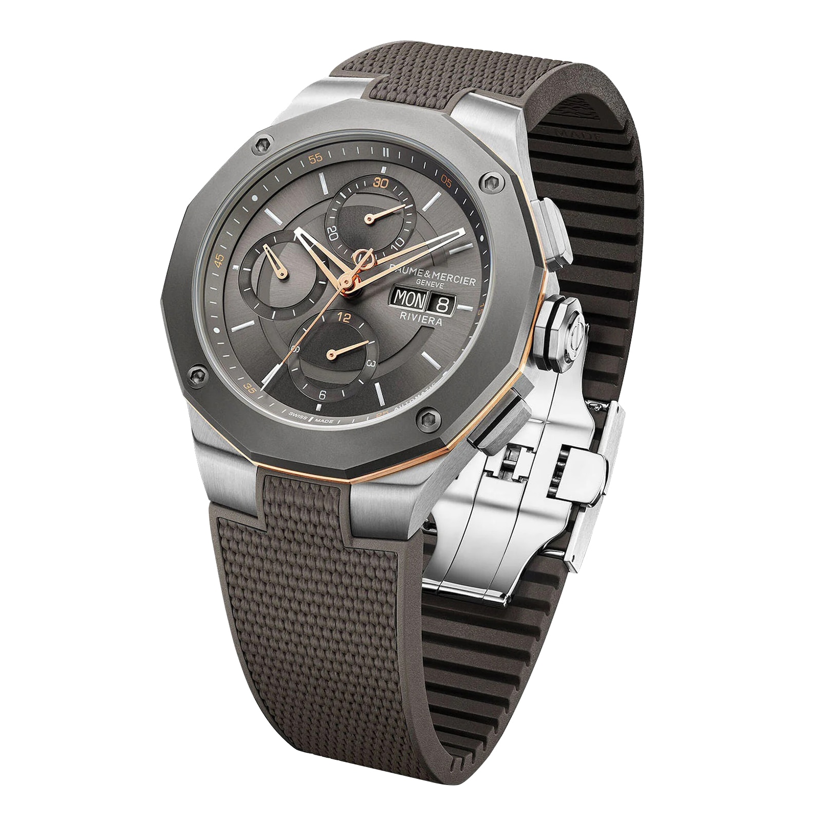 Baume & Mercier Riviera BMOA10722 - 43mm Grey Automatic Watch - Image 3