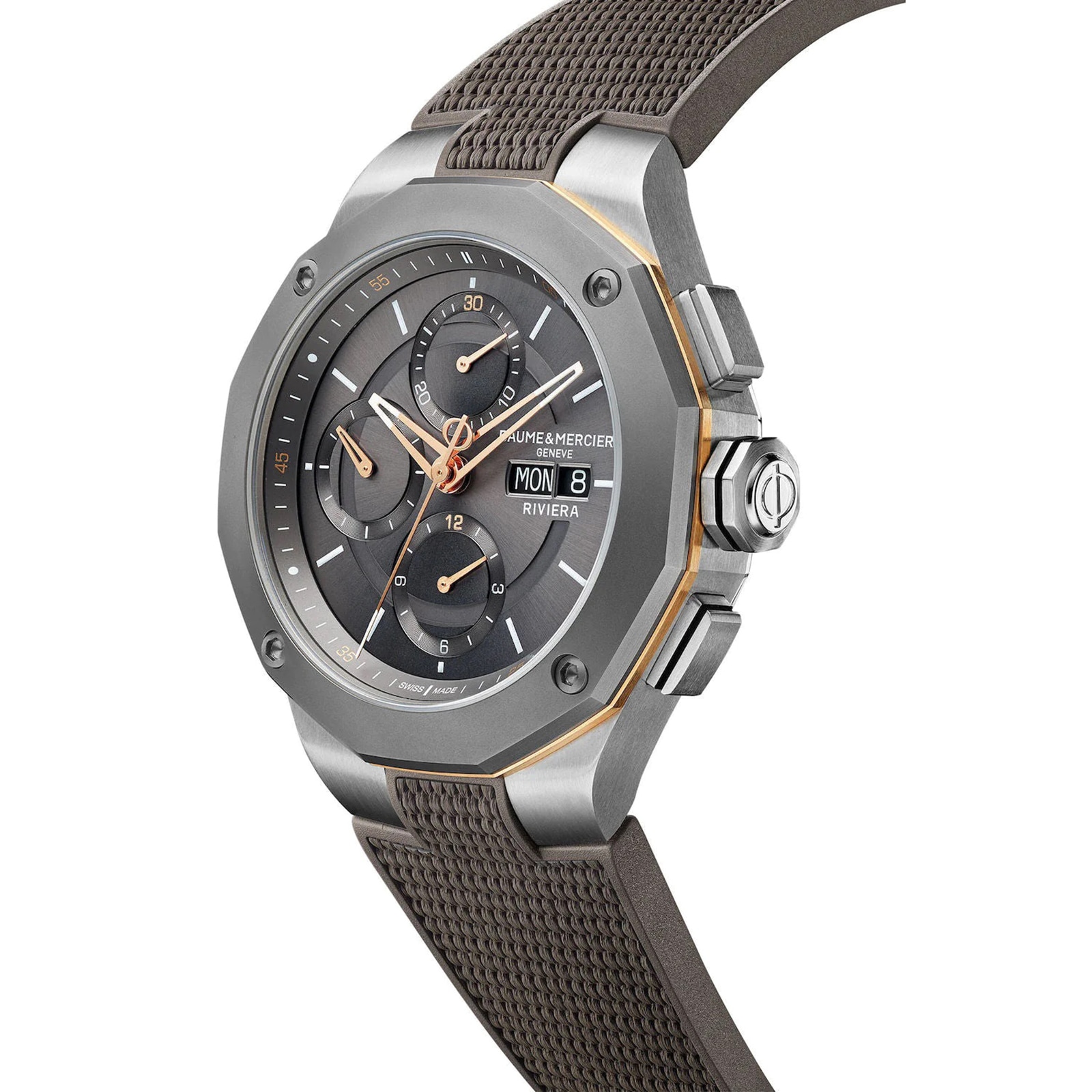 Baume & Mercier Riviera BMOA10722 - 43mm Grey Automatic Watch - Image 4