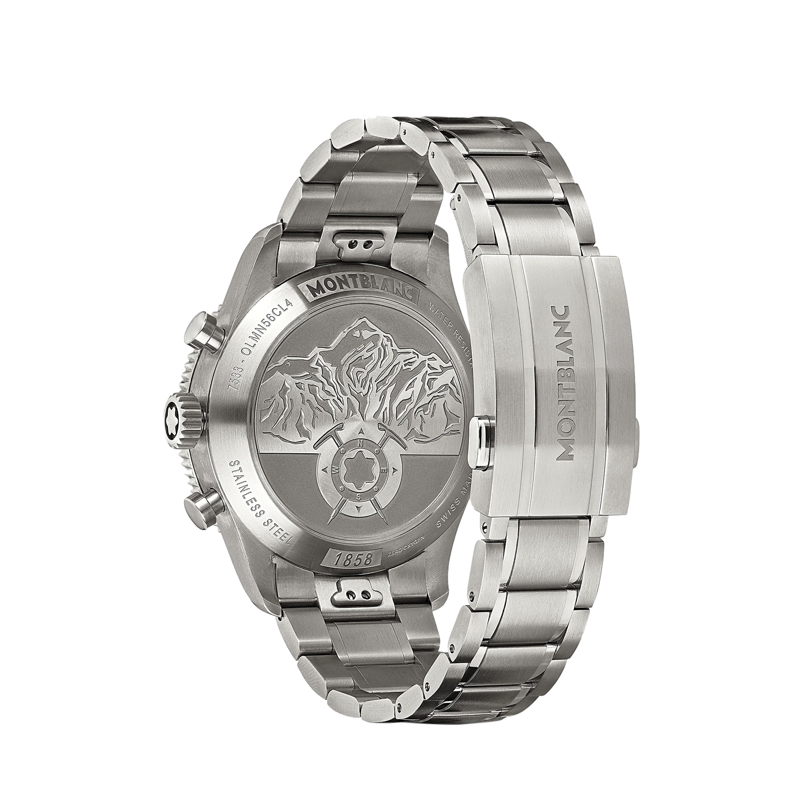 Montblanc 1858 Automatic Grey Dial Watch - 42mm Stainless Steel - Image 4