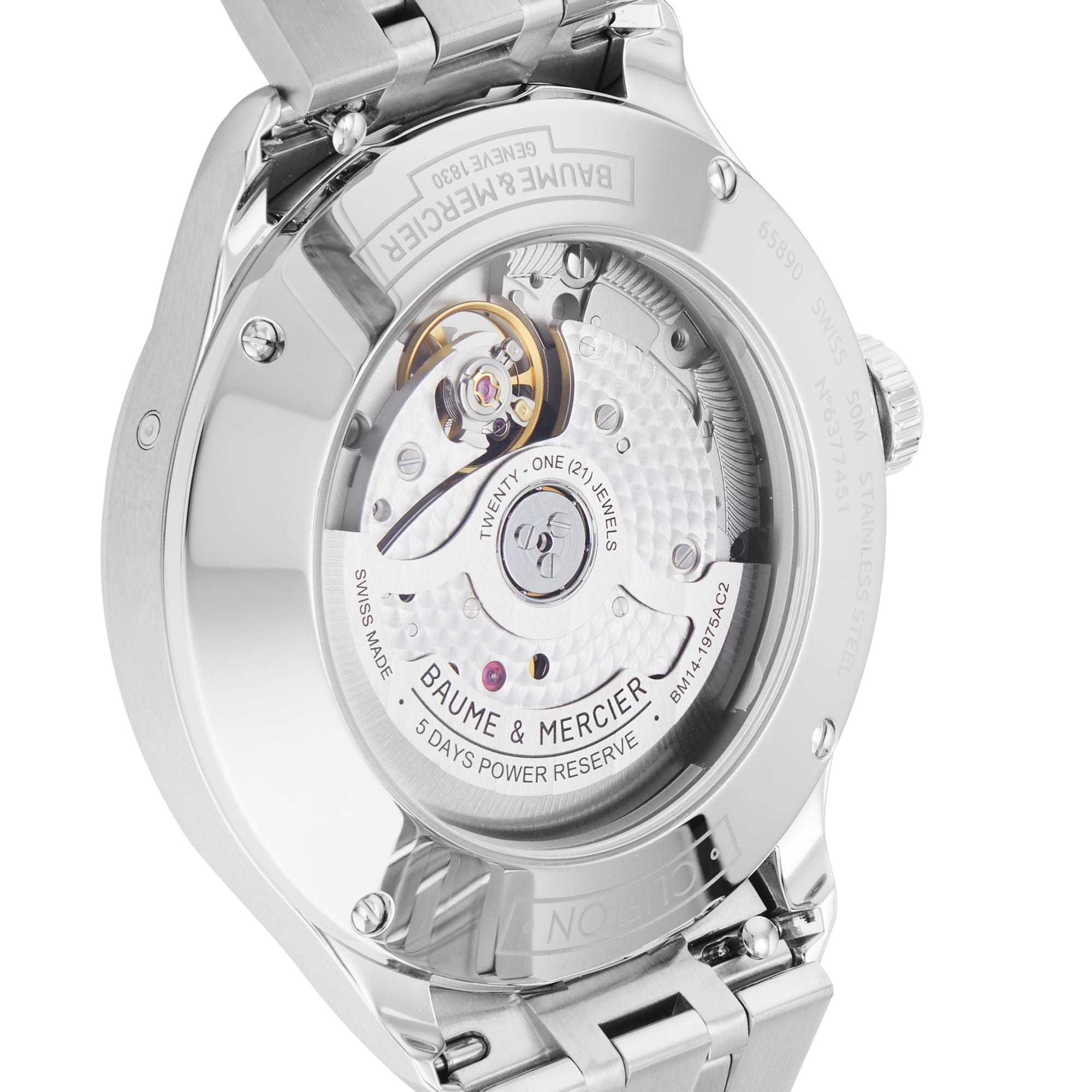 Baume & Mercier Clifton Automatic Blue Dial Watch - 42mm Stainless Steel - Image 4