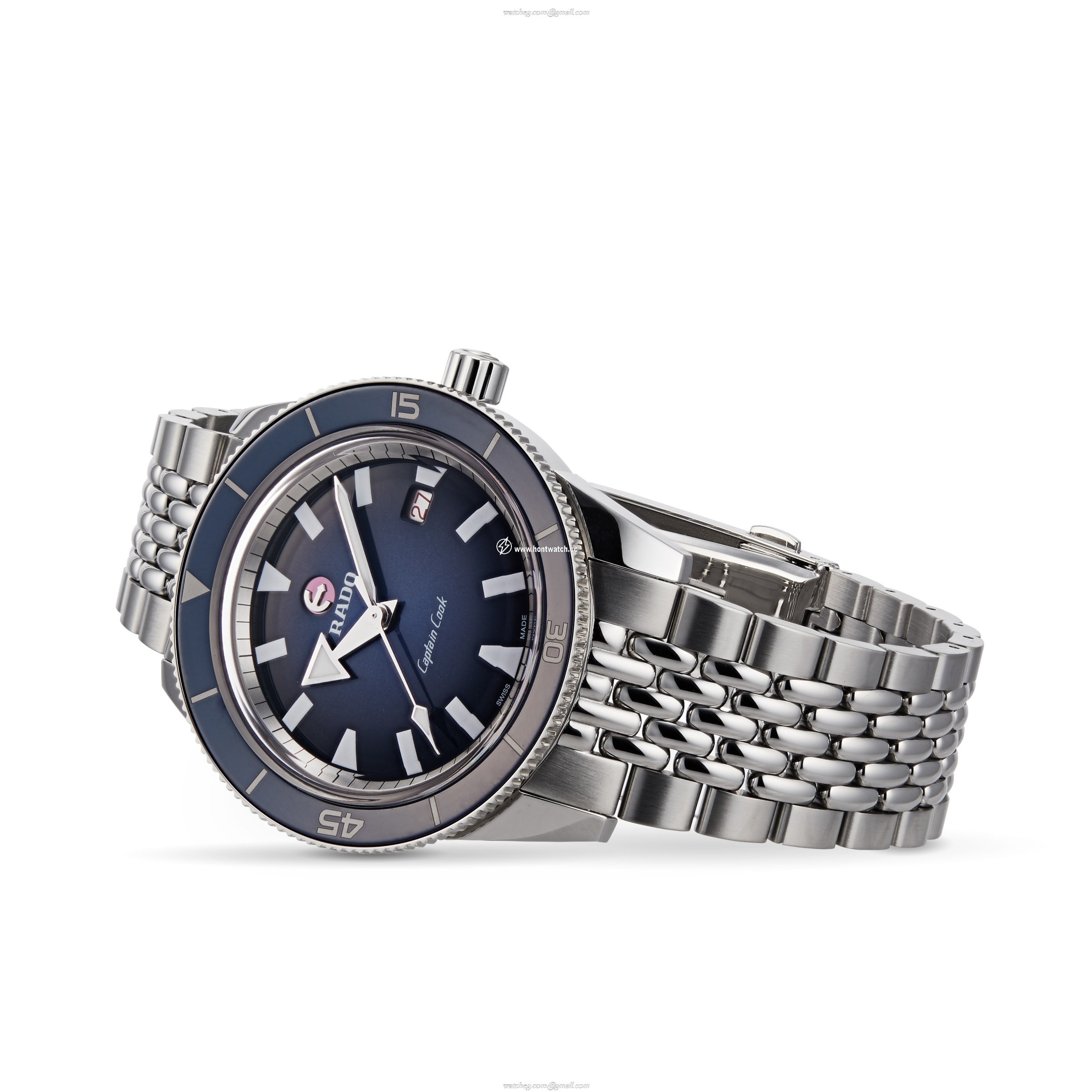 Rado Captain Cook Automatic Blue Watch - 42mm Stainless Steel - Image 2