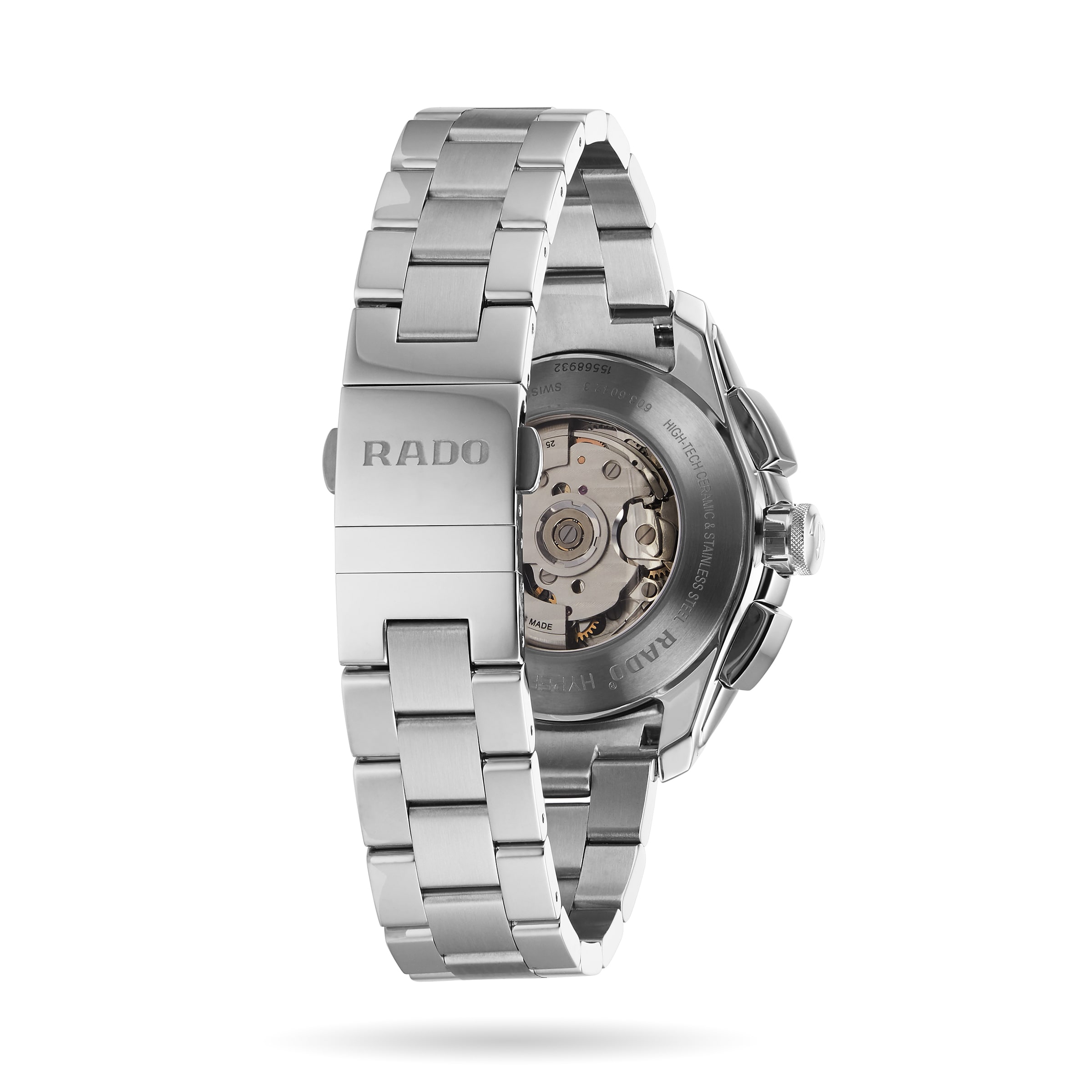 Rado HyperChrome Automatic Chronograph - Silver Ceramic Watch | R32042103 - Image 3