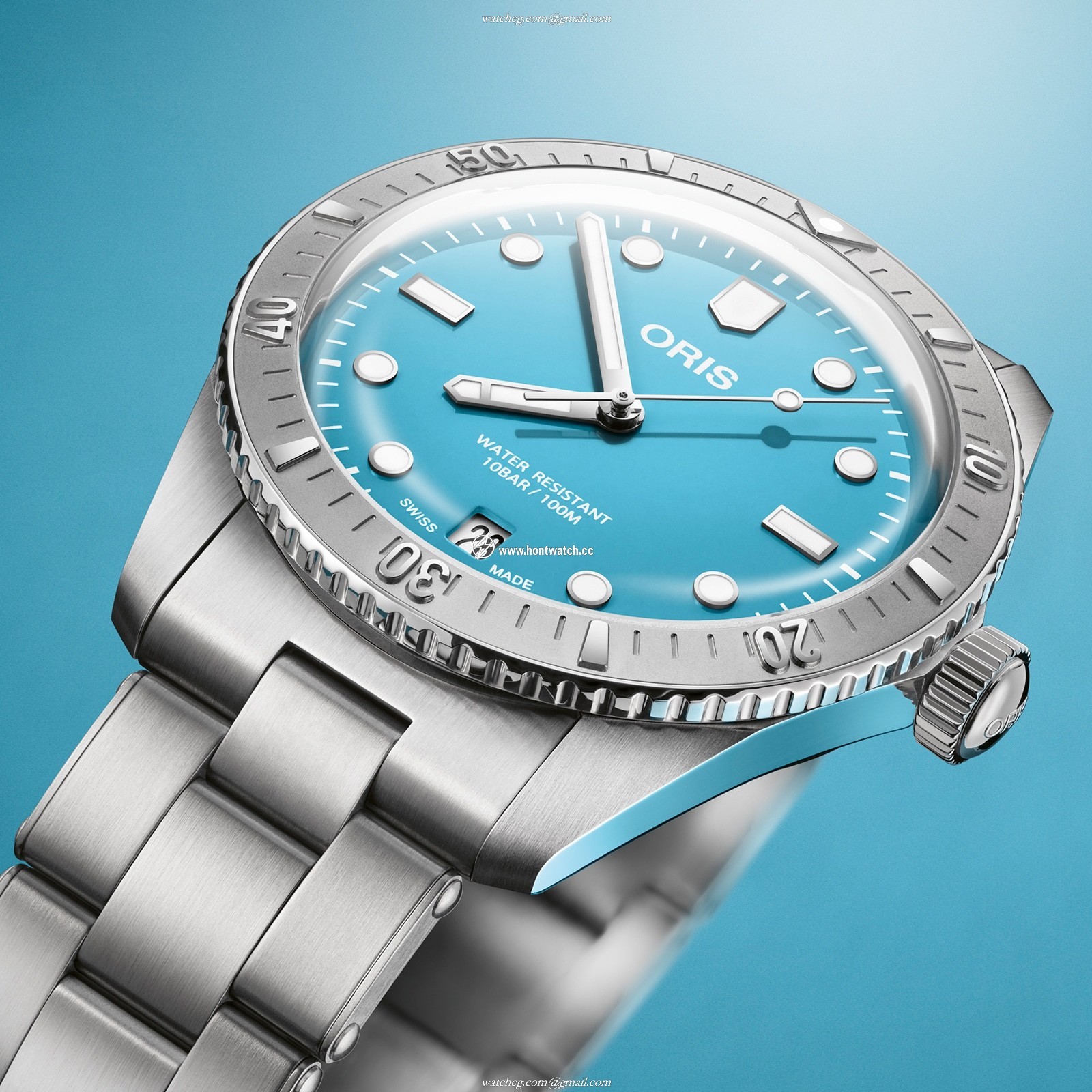 Oris Divers Automatic Blue Dial 38mm Stainless Steel Replica Watch - Image 2