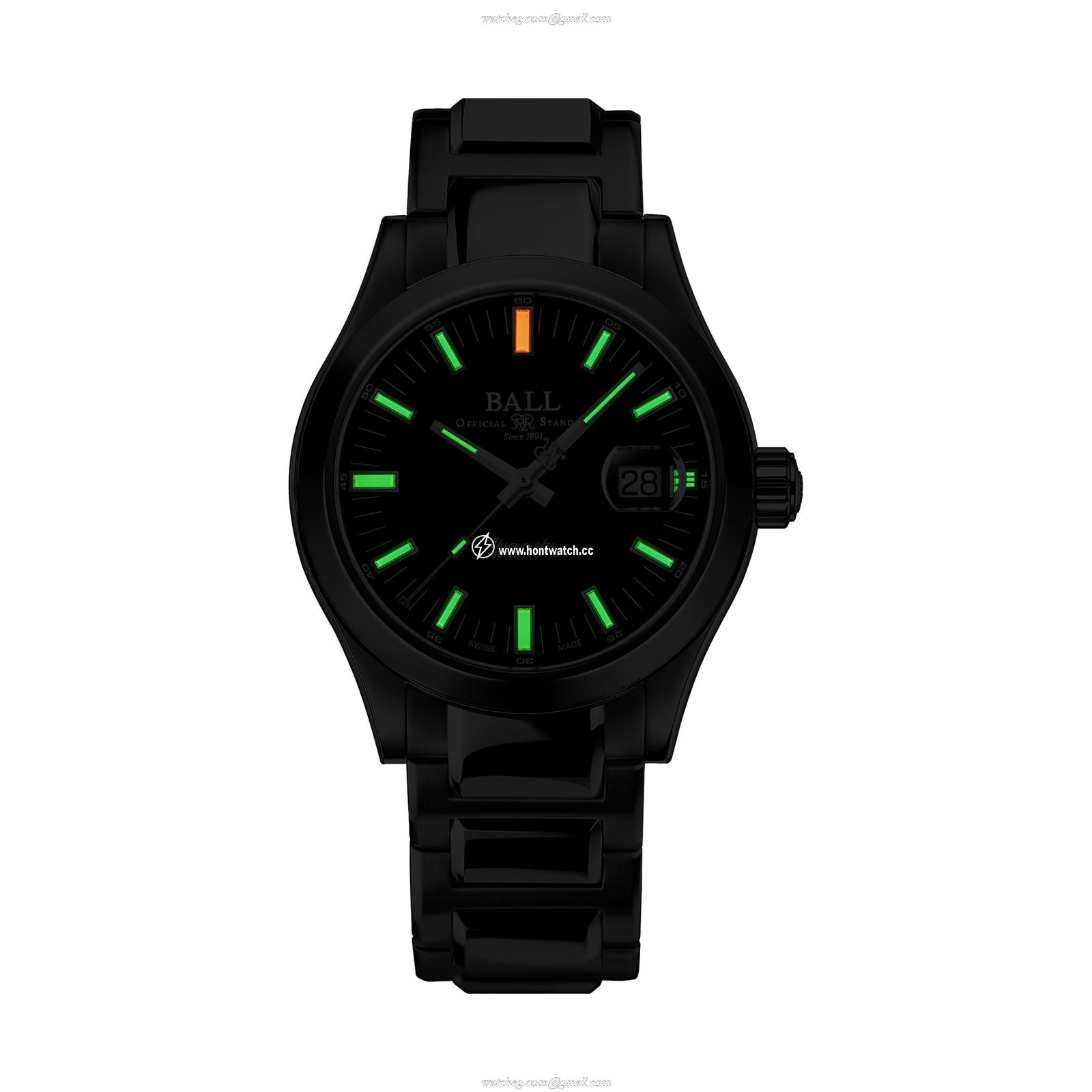 BALL Engineer M NM9032C-S1CJ-BK Automatic Watch - 40mm Black Dial Stainless Steel - Image 2