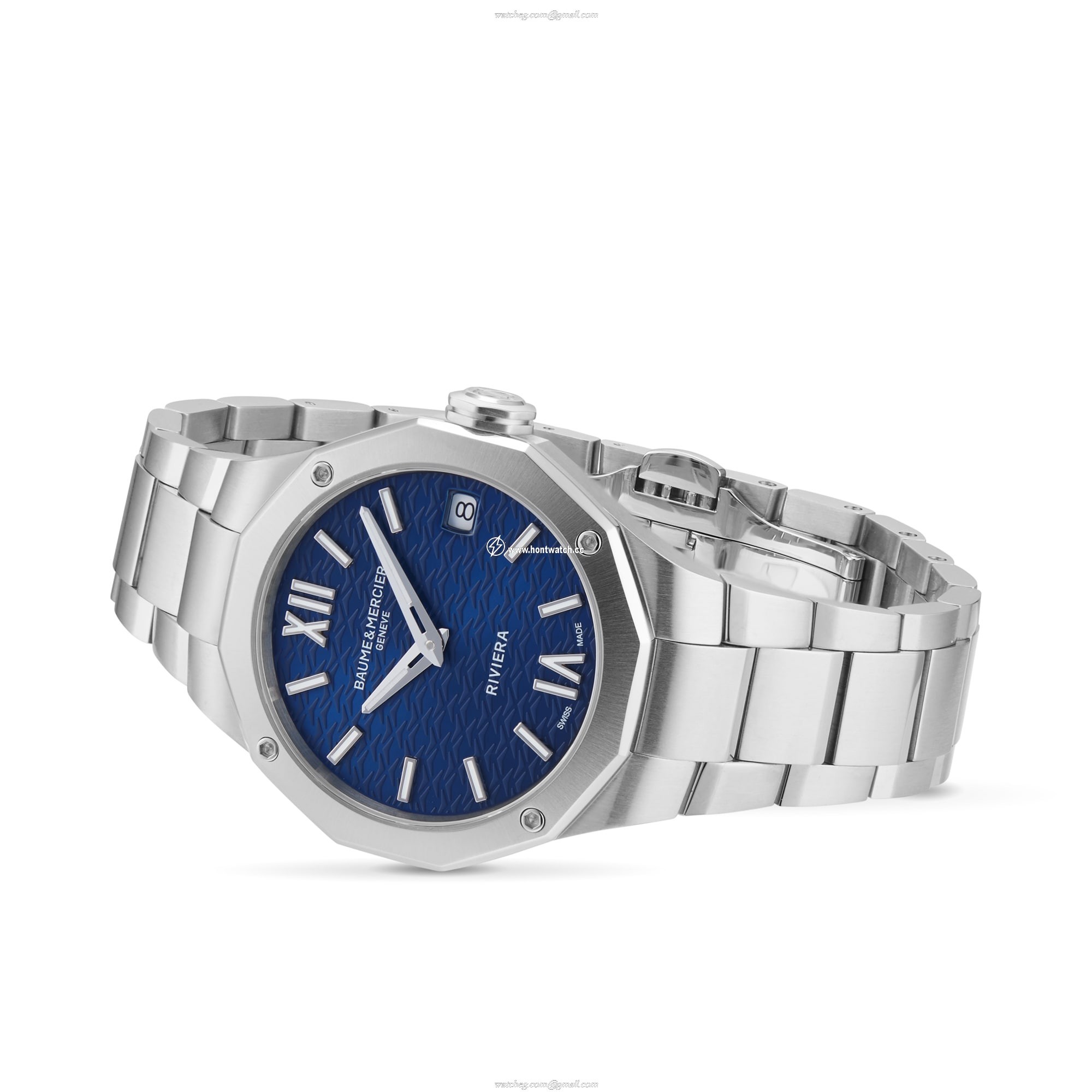 Baume & Mercier Riviera BM0A10727 | 33mm Blue Dial | Stainless Steel Quartz Watch - Image 2