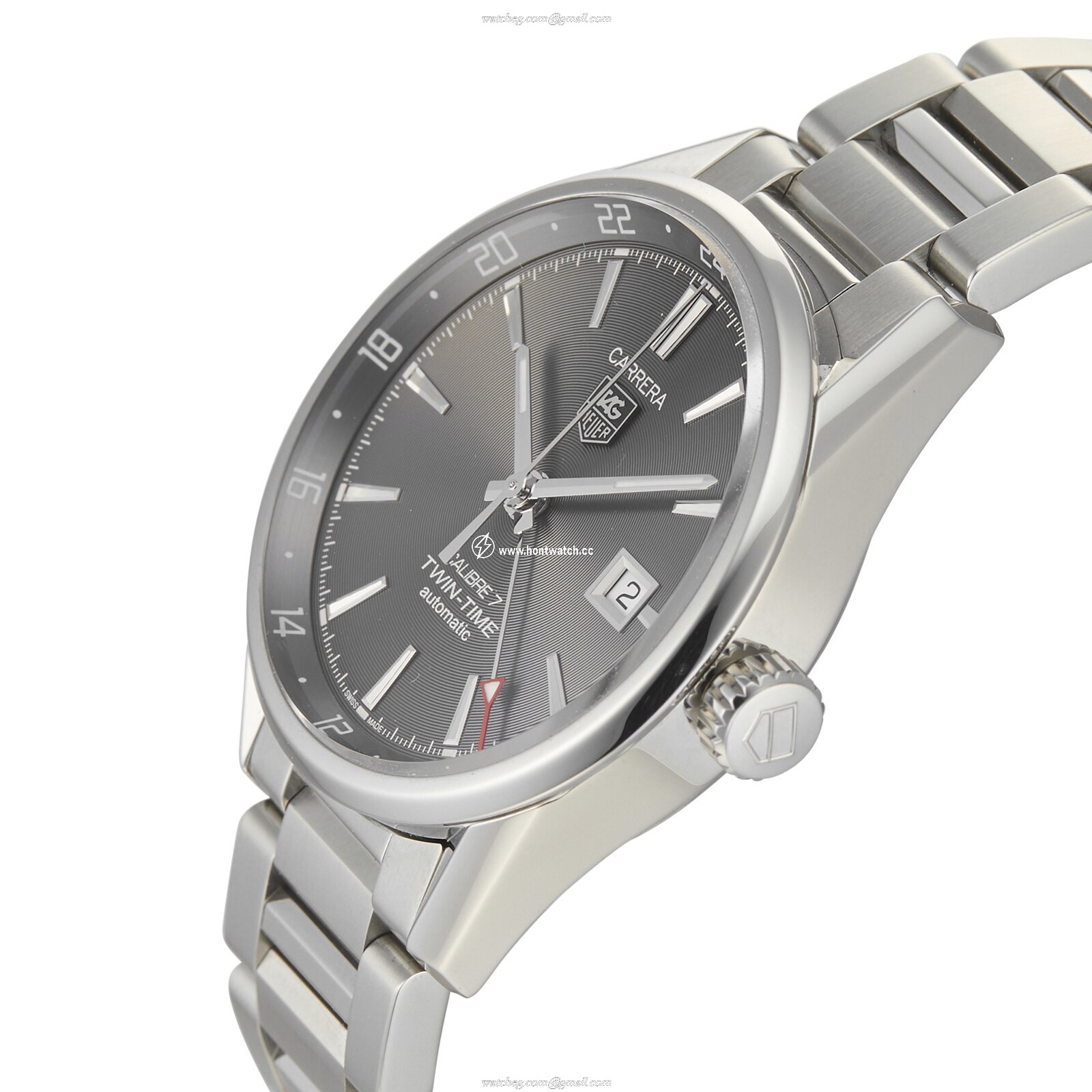 TAG Heuer Carrera Automatic Grey Dial 41mm Stainless Steel Watch - Image 2