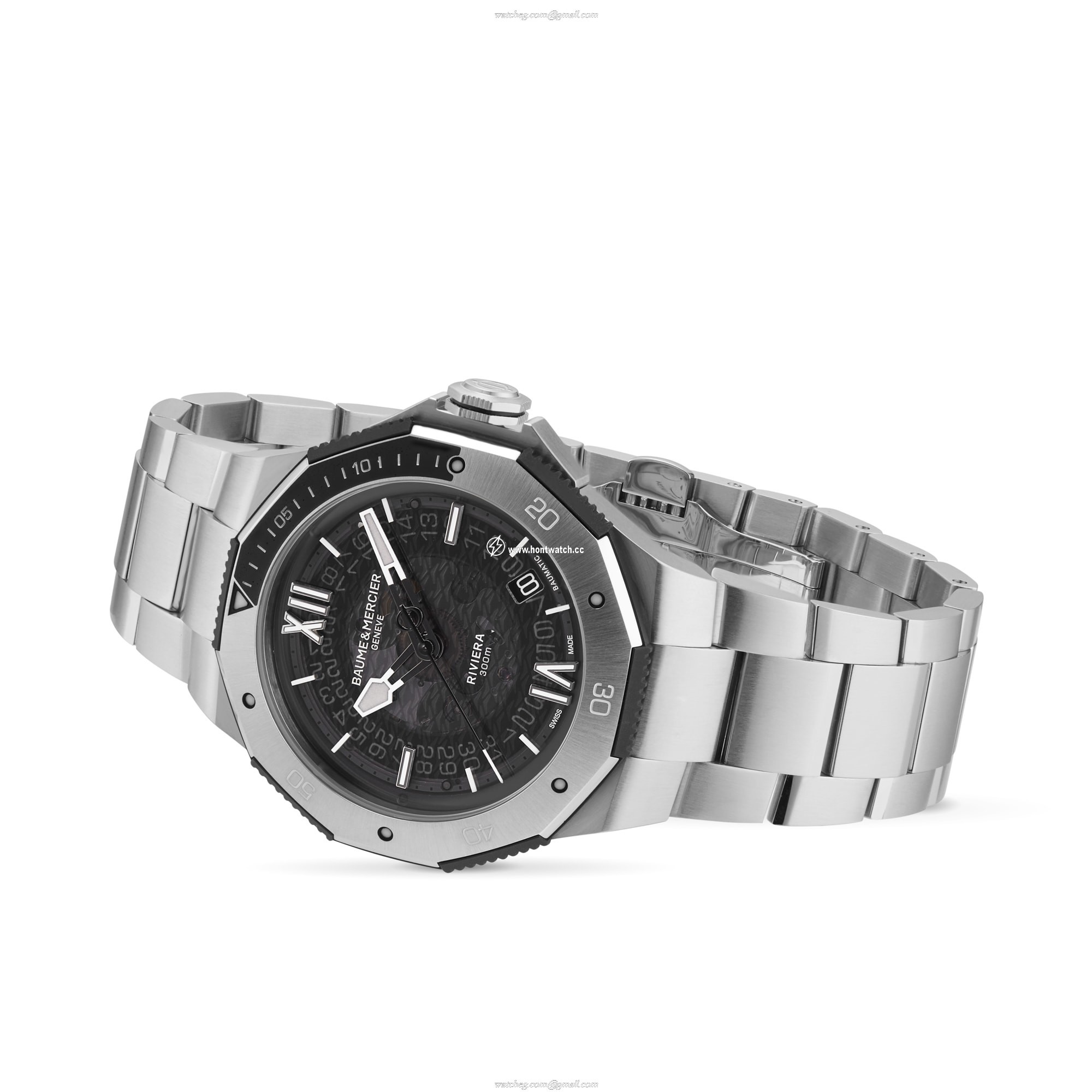 Baume & Mercier Riviera BM0A10717 | 42mm Automatic Grey Dial | Stainless Steel - Image 2