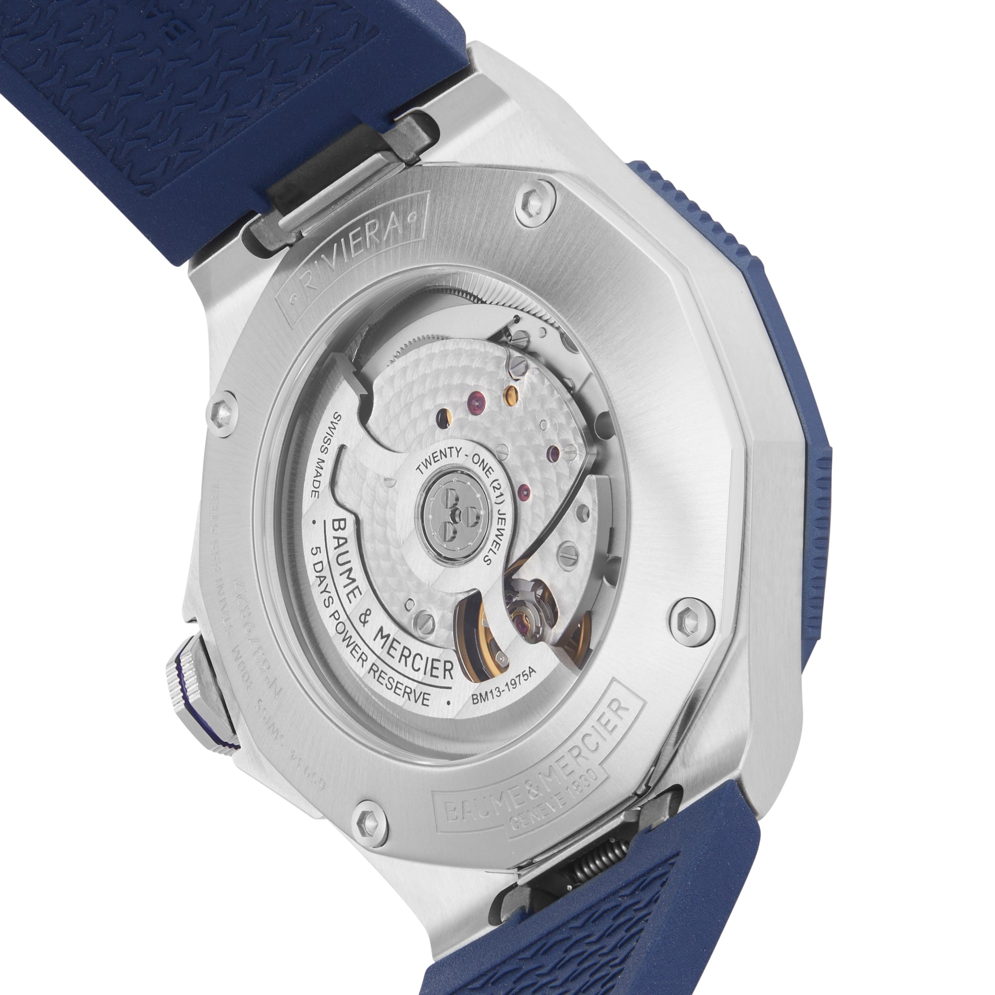 Baume & Mercier Riviera BMOA10716 Automatic Blue Dial - 42mm Stainless Steel - Image 4