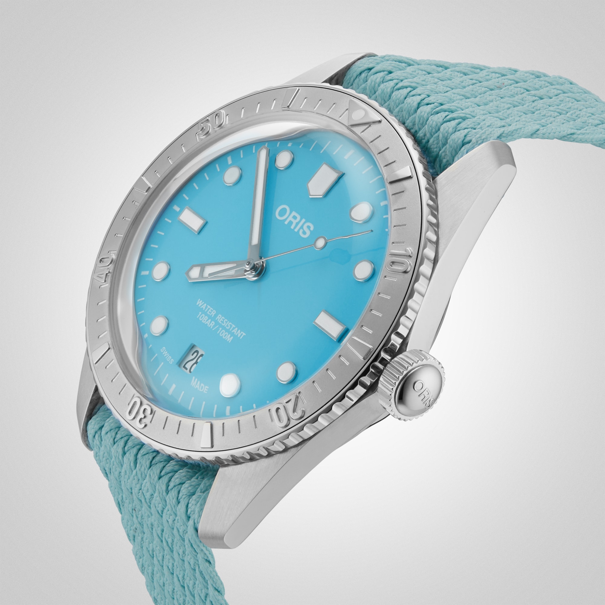 Oris Divers Automatic Blue Dial 38mm Stainless Steel Replica Watch - Image 4