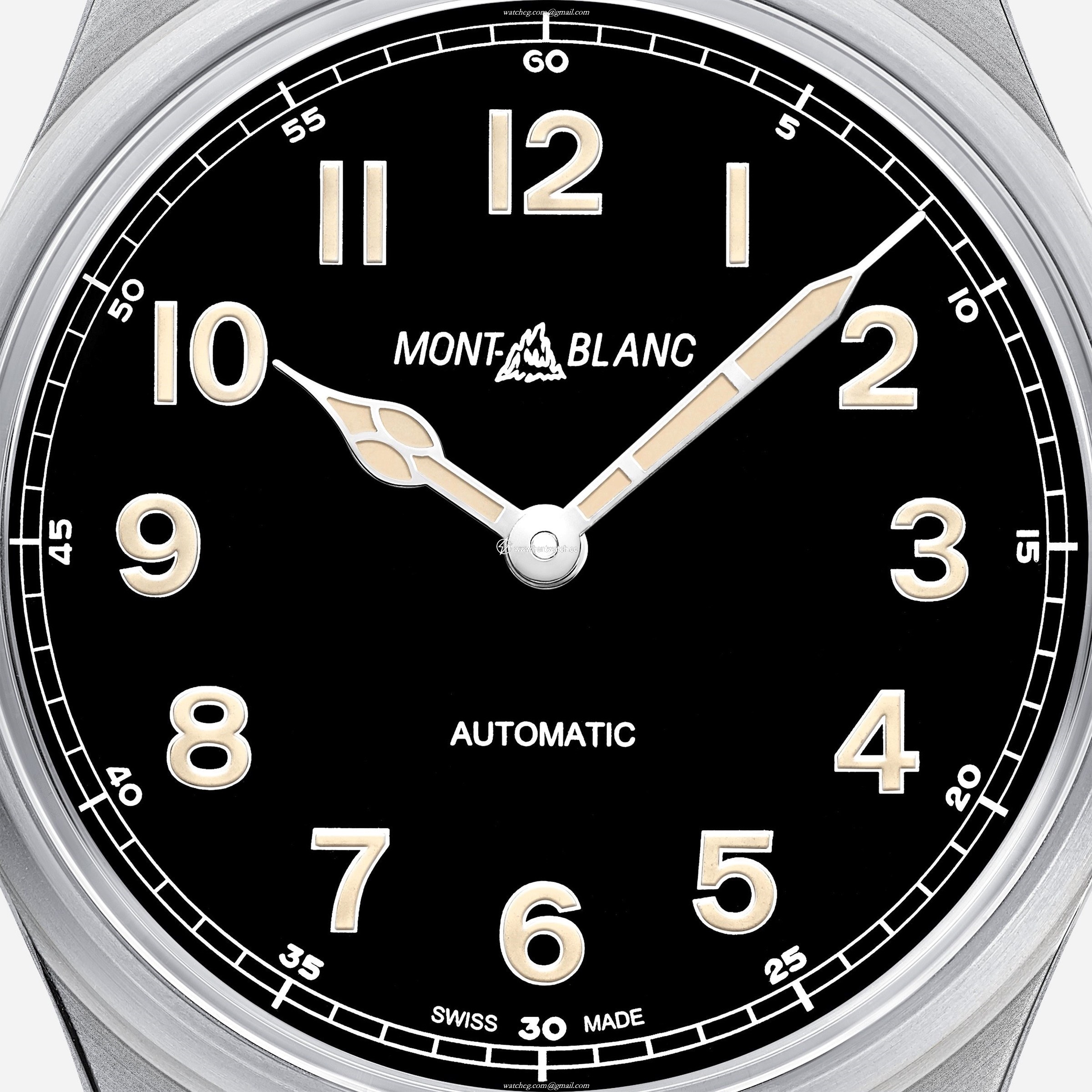 Montblanc 119907 Automatic Watch - 40mm Stainless Steel - Black Dial - Image 2