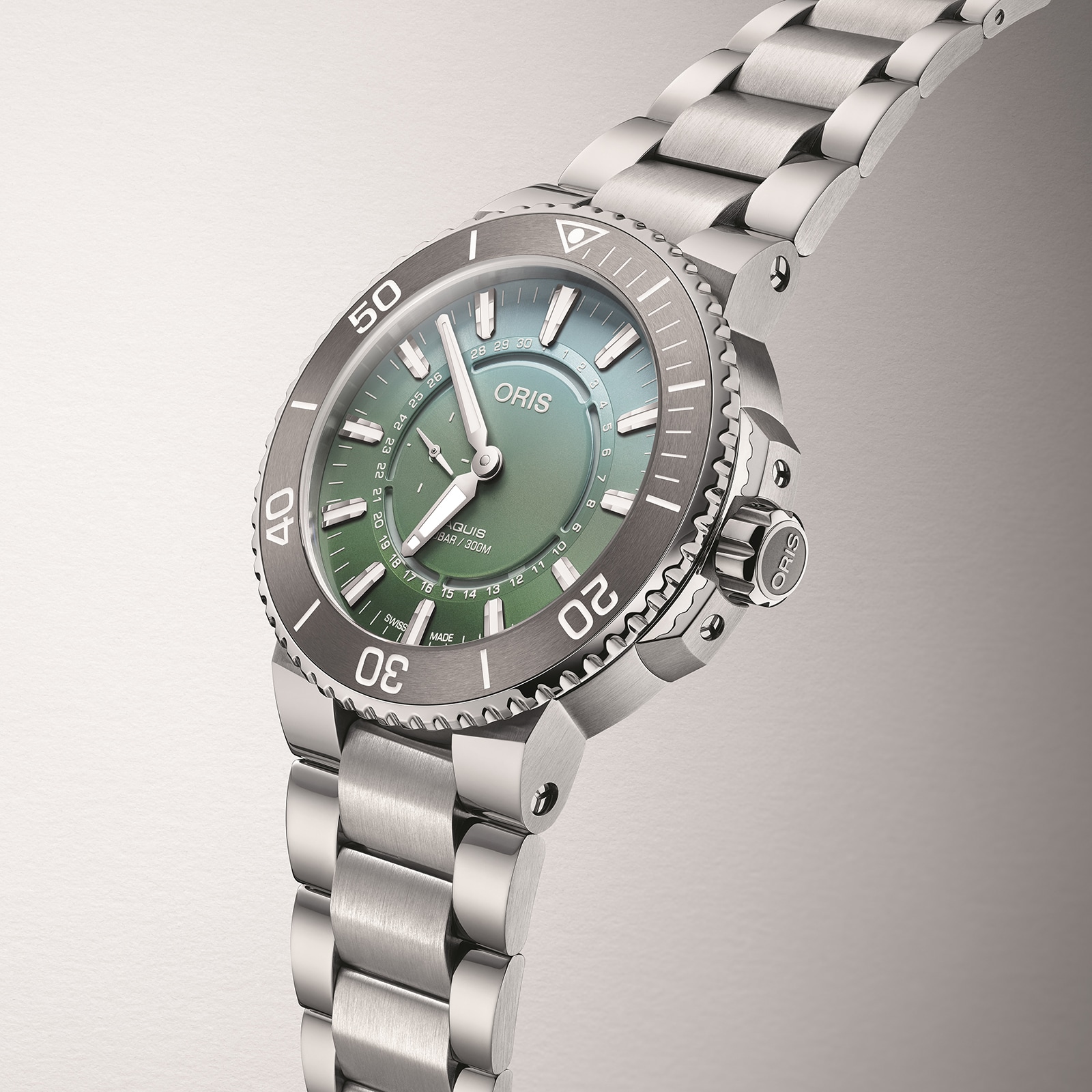 Oris Aquis Green Dial Automatic Watch - 43.5mm Stainless Steel - Image 4