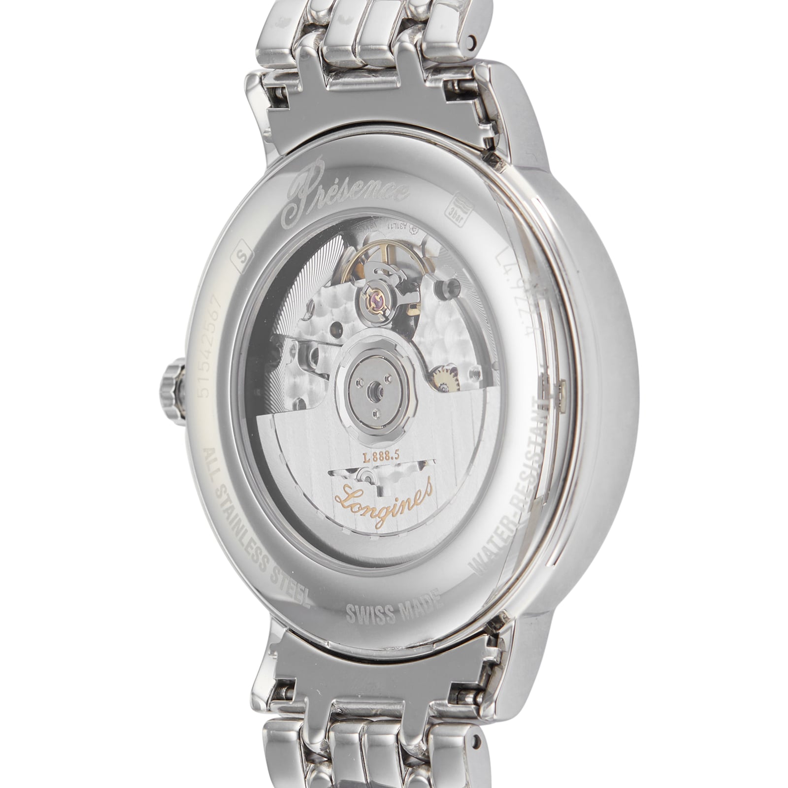 Longines Presence L4.922.4.72.6 | 40mm Automatic Silver Dial | Stainless Steel - Image 4