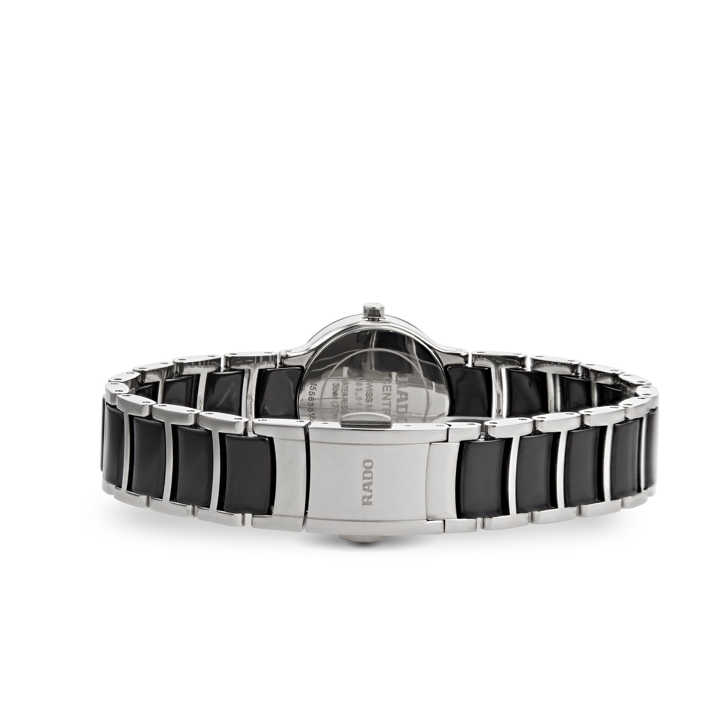 Rado Centrix Black Dial Diamond Watch | 23mm Stainless Steel & Ceramic - Image 3