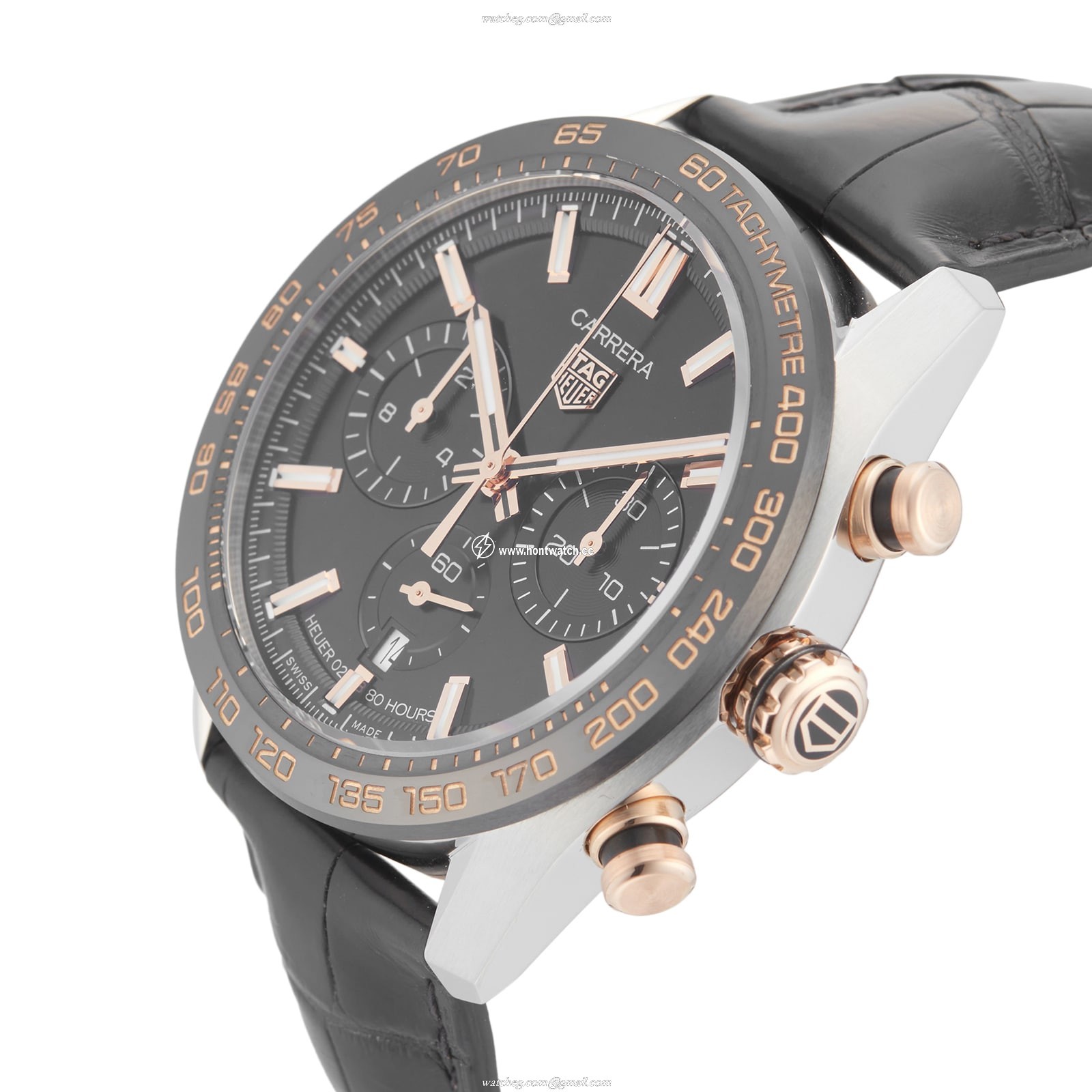 TAG Heuer Carrera Automatic Black Dial - 44mm Stainless Steel & Ceramic - Image 2