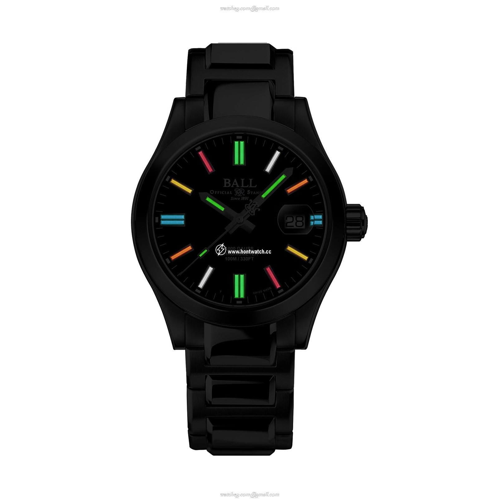 BALL Engineer III NM9016C-S5C-BKR Automatic Watch - 40mm Black Dial Stainless Steel - Image 2