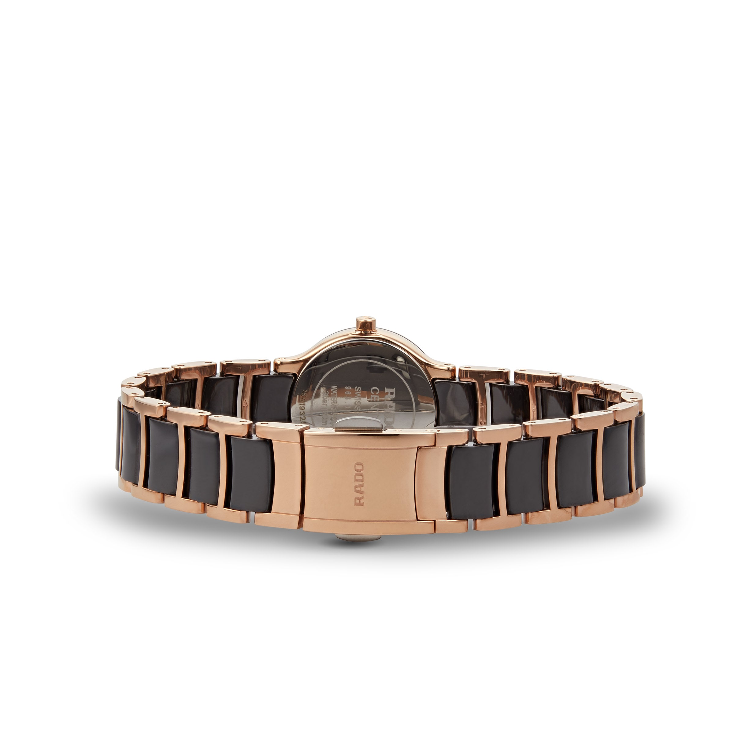 Rado Centrix Brown Dial Diamond Watch | Quartz | 23mm PVD & Ceramic - Image 3