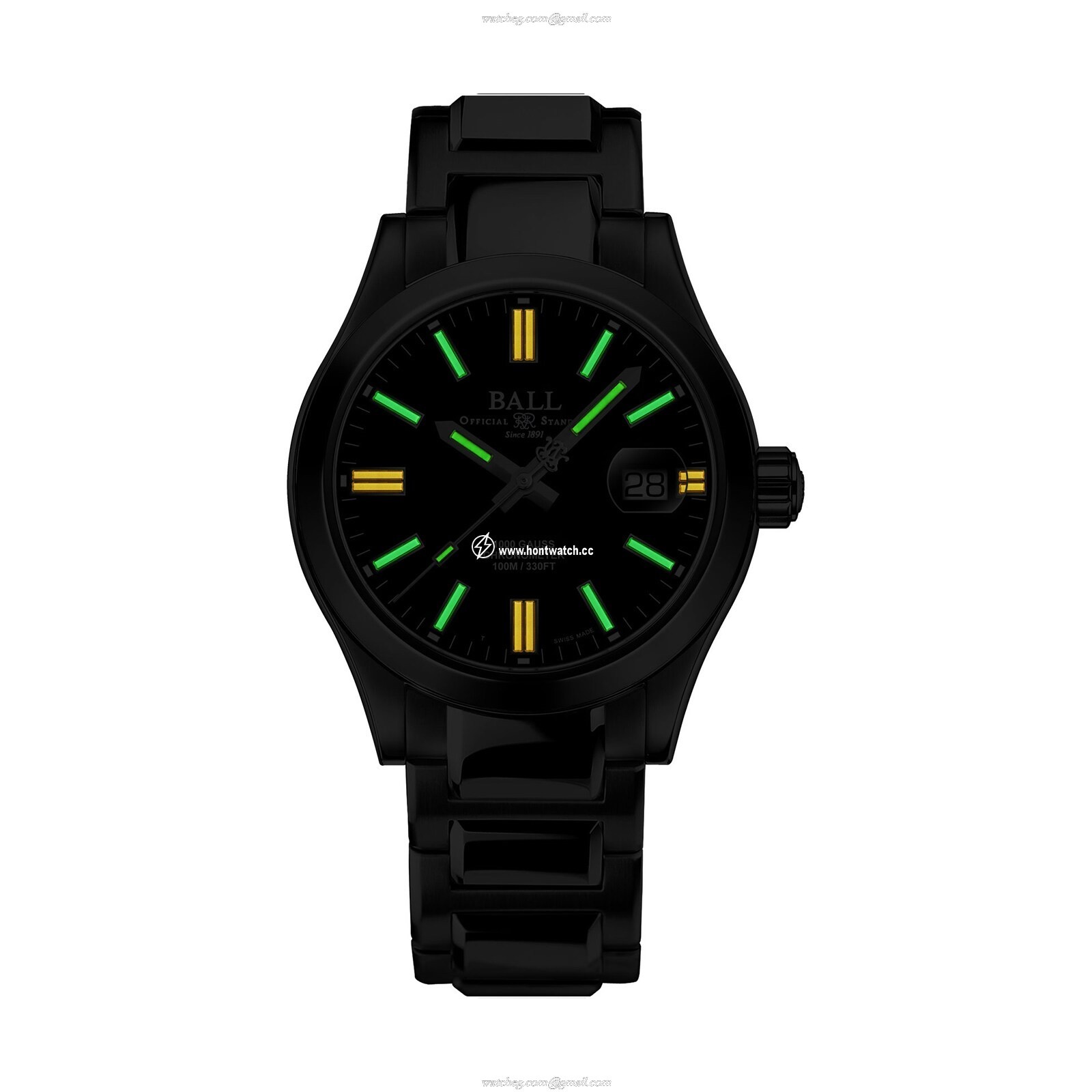 BALL Engineer III NM9016C-S5C-BK Automatic Watch - 40mm Black Dial Stainless Steel - Image 2