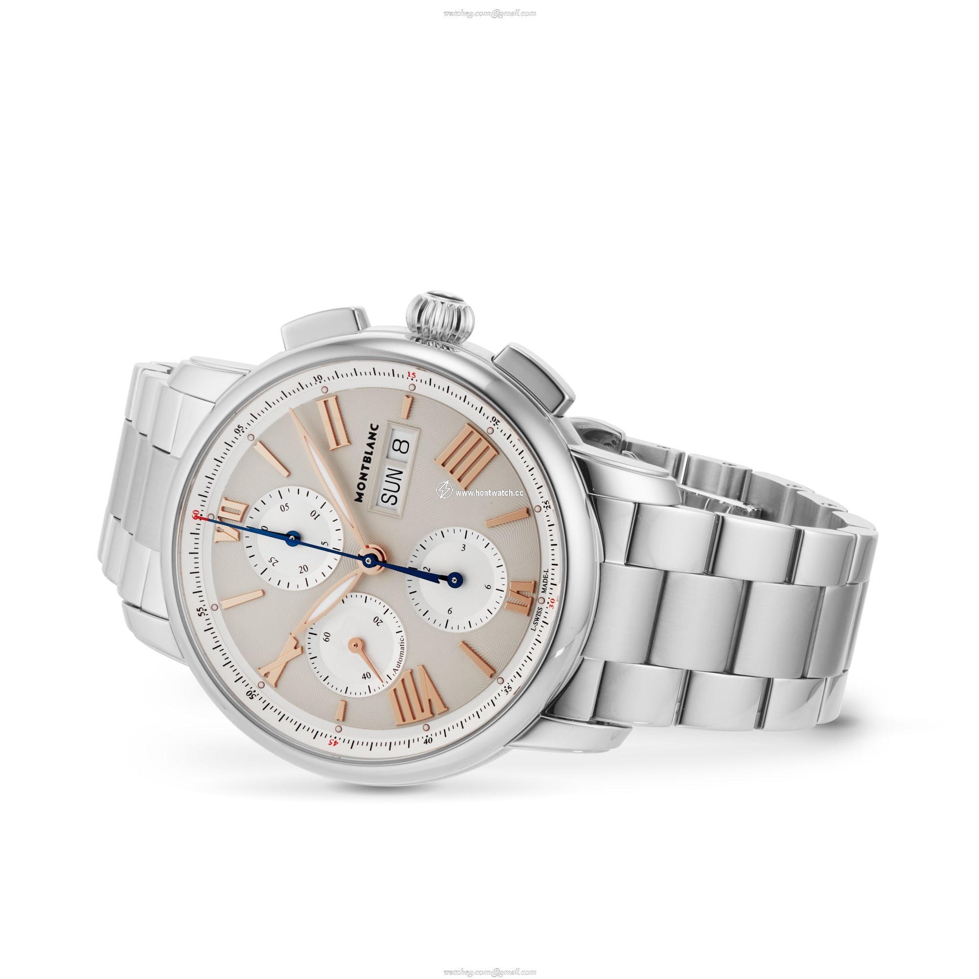 Montblanc Star 126102 Automatic Watch - 43mm Stainless Steel Silver Dial - Image 2