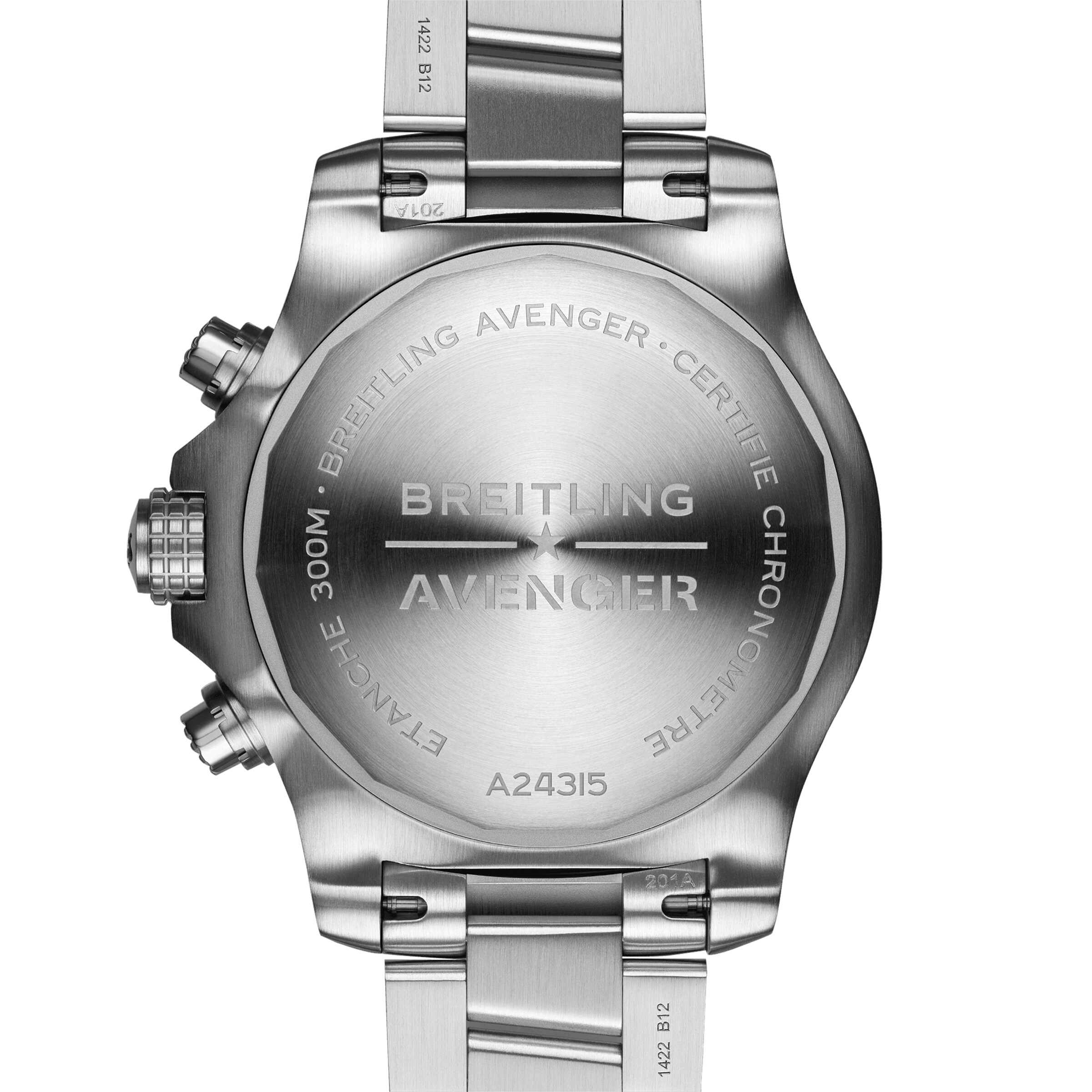 Breitling Avenger A24315101B1A1 | 45mm Stainless Steel Automatic Watch - Black Dial - Image 4