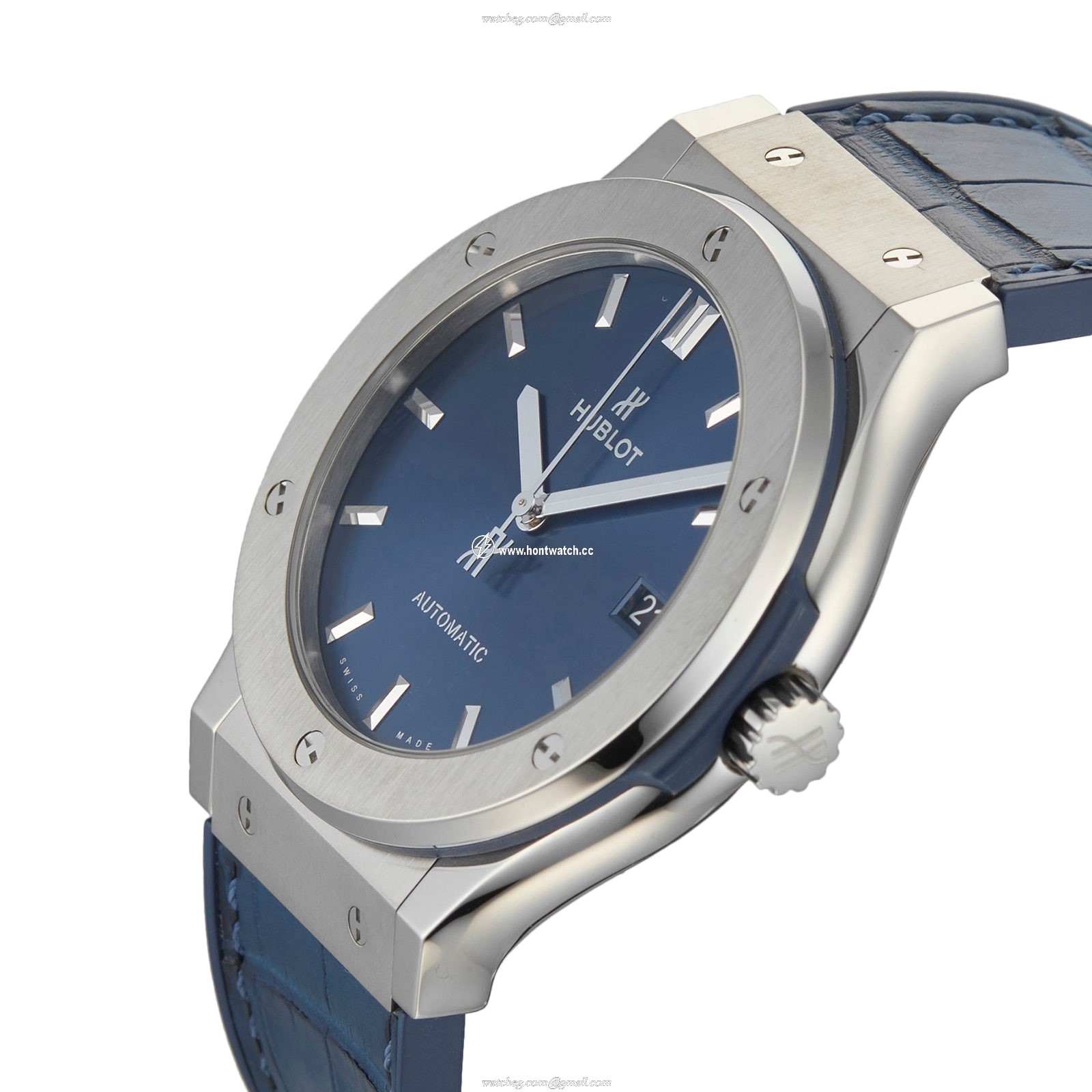 Hublot Classic Fusion 511.NX.7170.RX | 45mm Titanium Automatic Blue Watch - Image 2