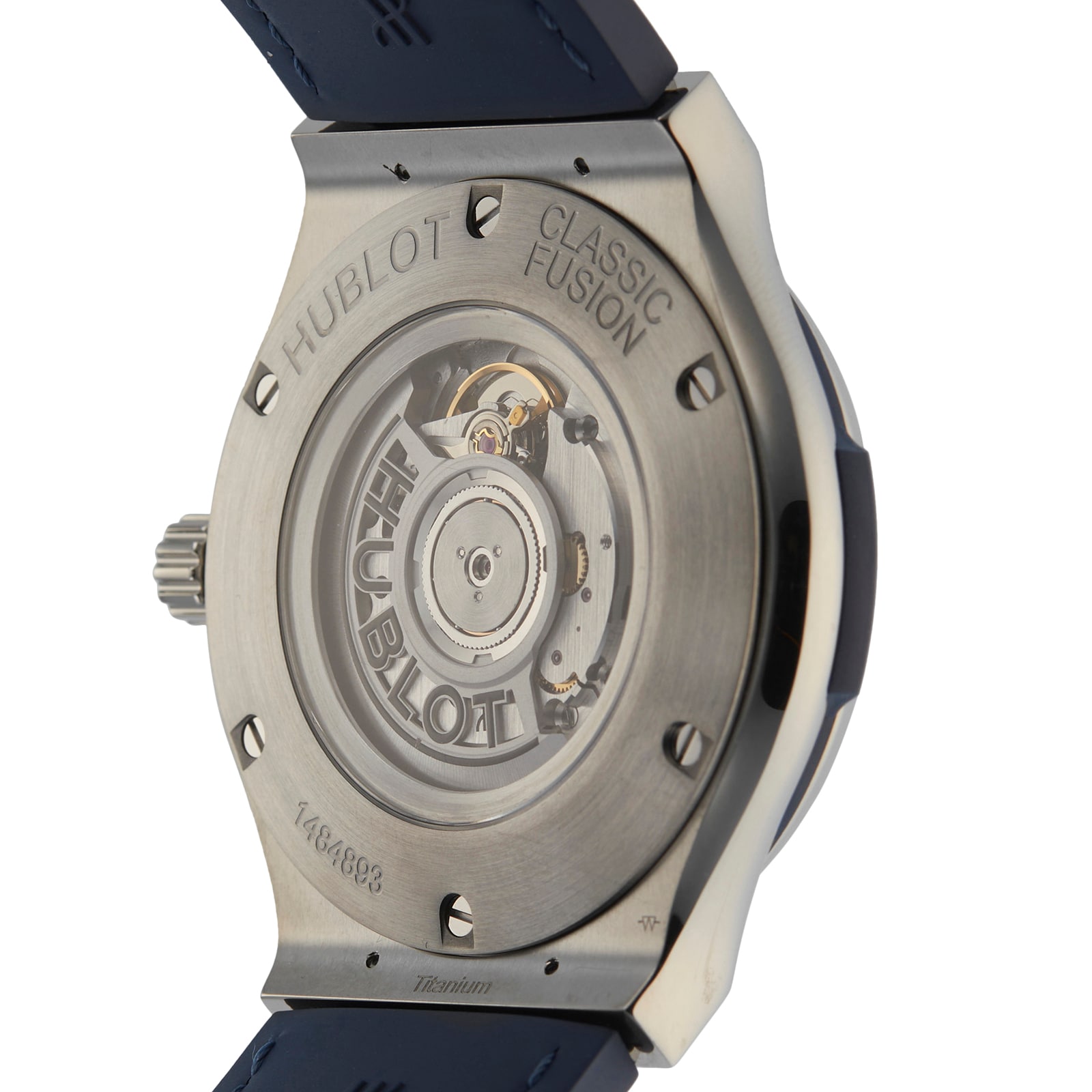 Hublot Classic Fusion 511.NX.7170.RX | 45mm Titanium Automatic Blue Watch - Image 4