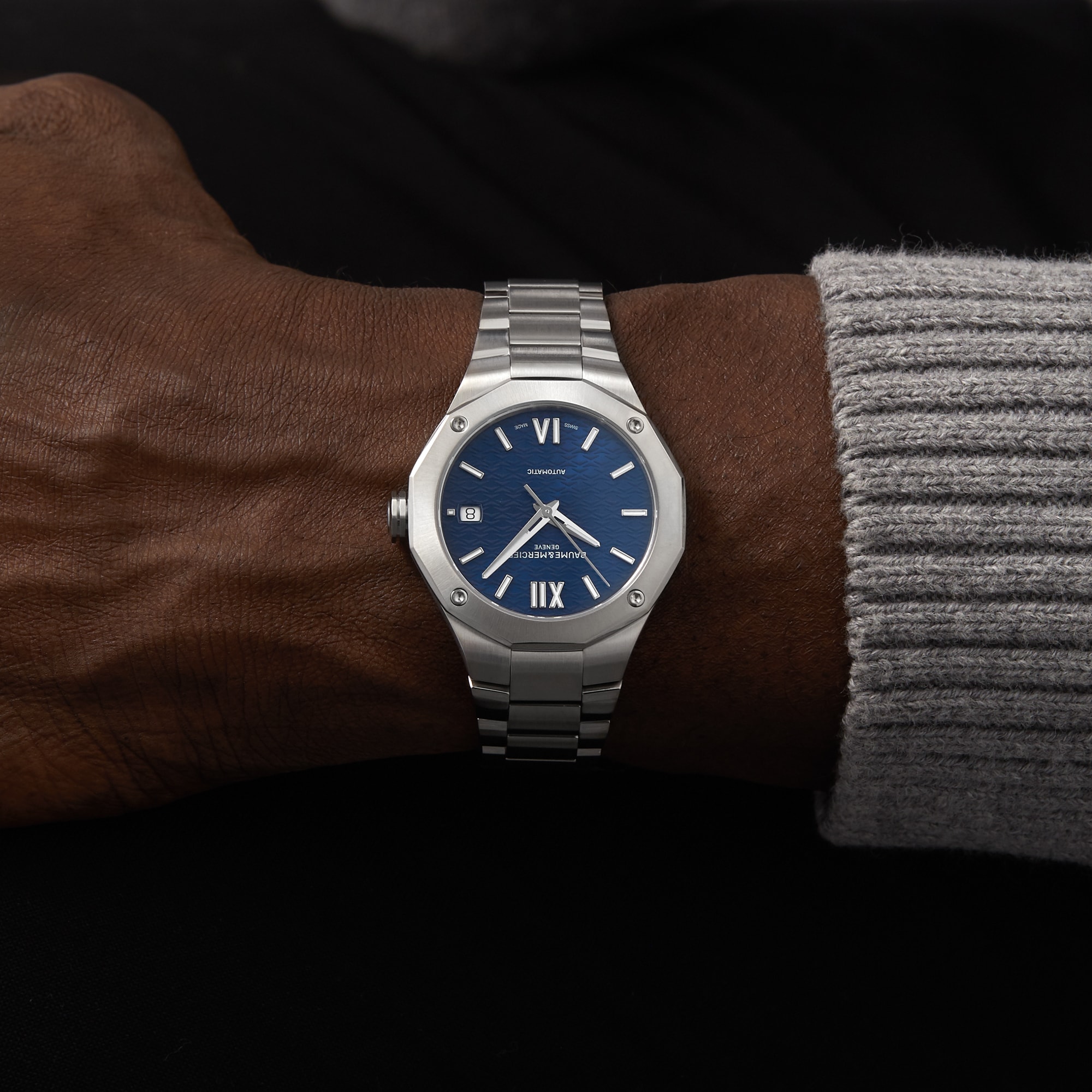 Baume & Mercier Riviera M0A10679 | 36mm Blue Dial Automatic Watch - Image 3