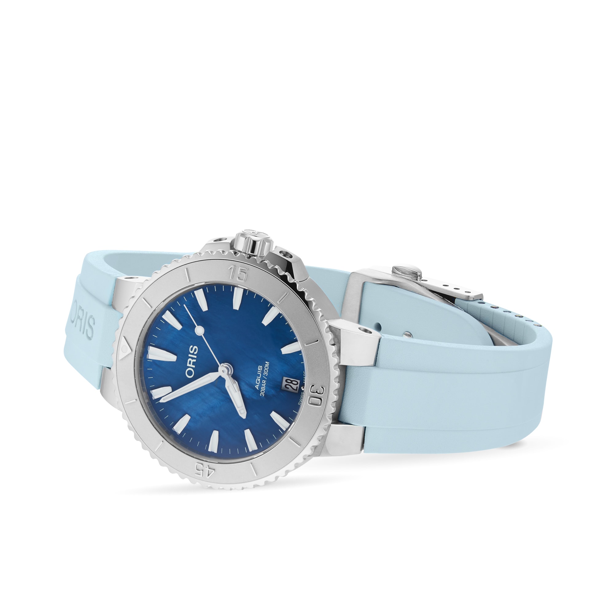 Oris Aquis Blue Dial Automatic Watch - 36.5mm Stainless Steel - 300M Water Resistant - Image 3