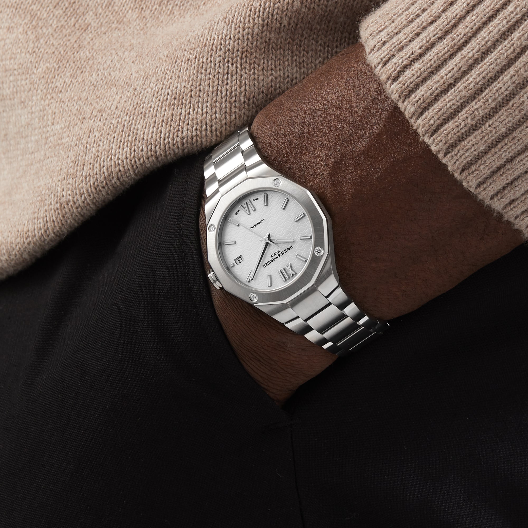Baume & Mercier Riviera M0A10663 | 36mm Stainless Steel Quartz Watch - Silver - Image 3