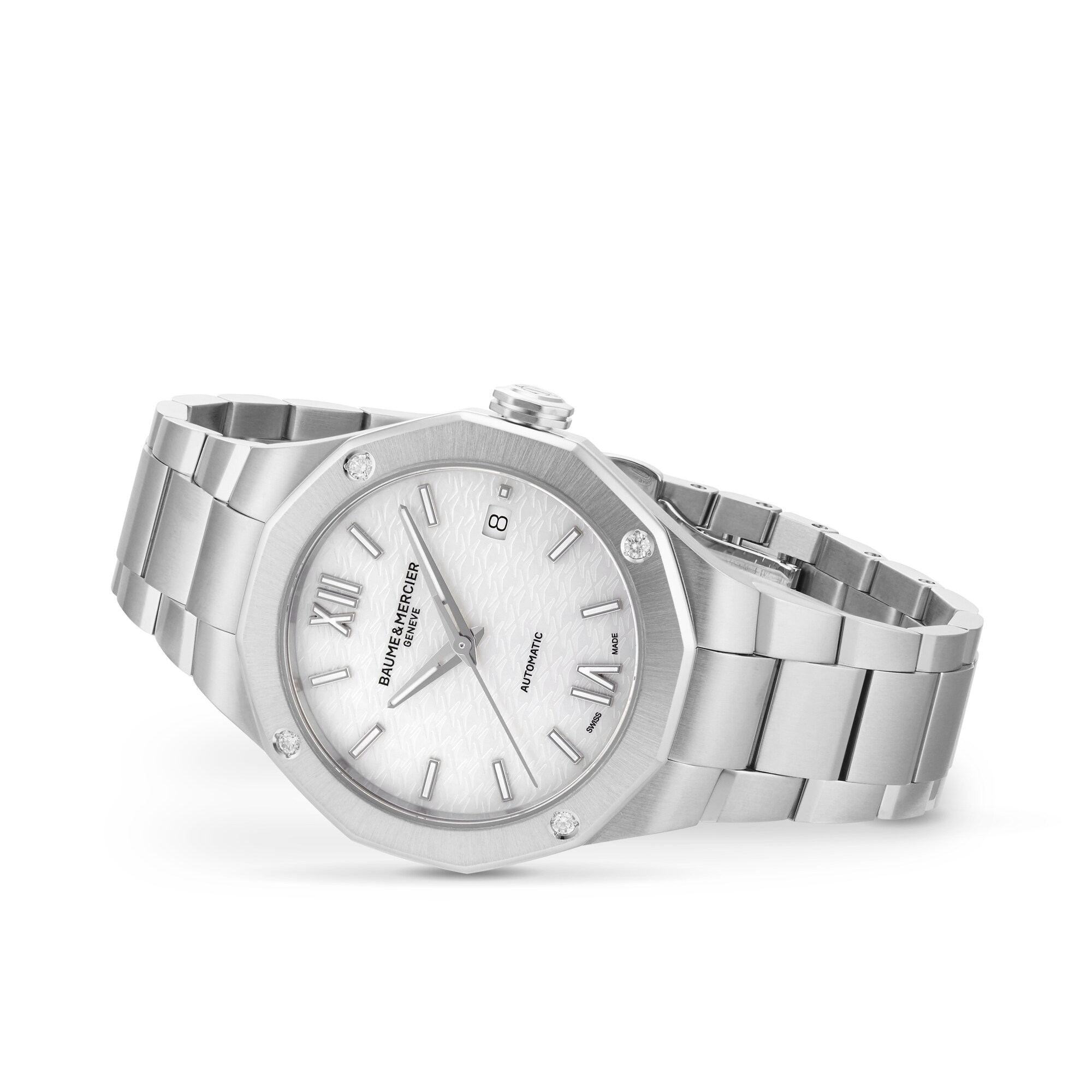 Baume & Mercier Riviera M0A10663 | 36mm Stainless Steel Quartz Watch - Silver - Image 4