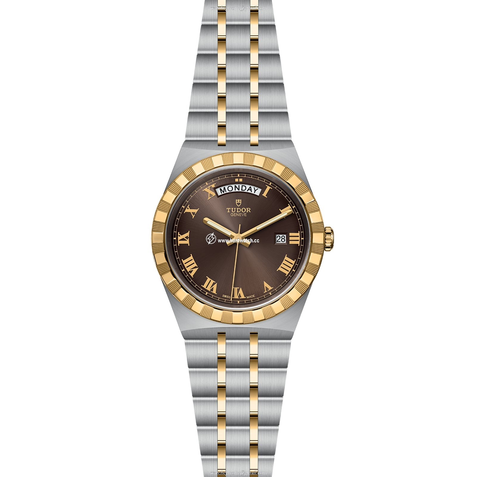 Tudor Royal M28603-0007 41mm Automatic - 18ct Gold Brown Dial Replica - Image 2