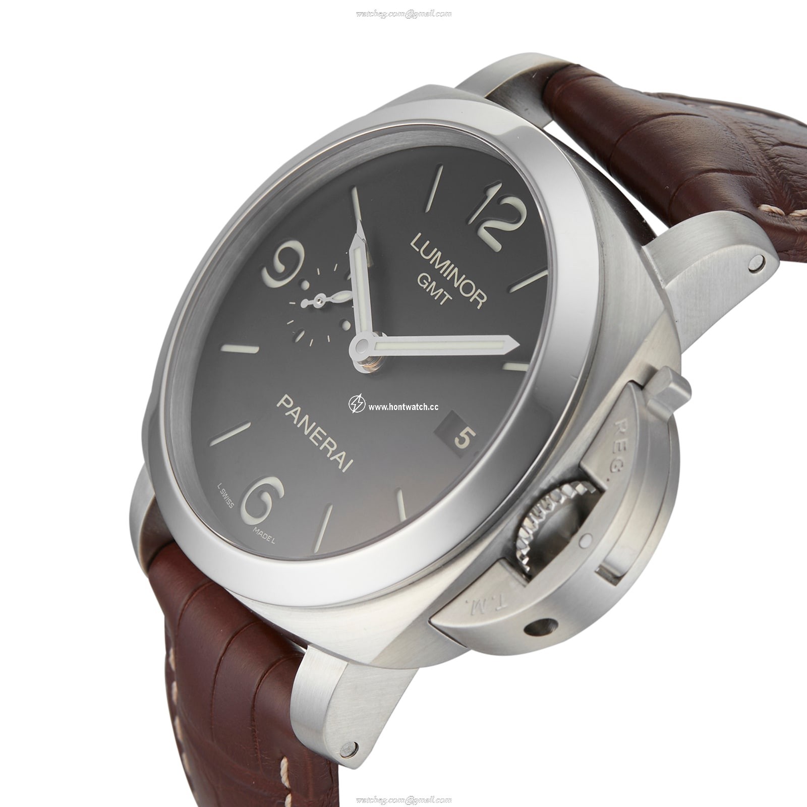 Panerai Luminor PAM00320 Automatic Watch - 44mm Stainless Steel & Black Dial - Image 2