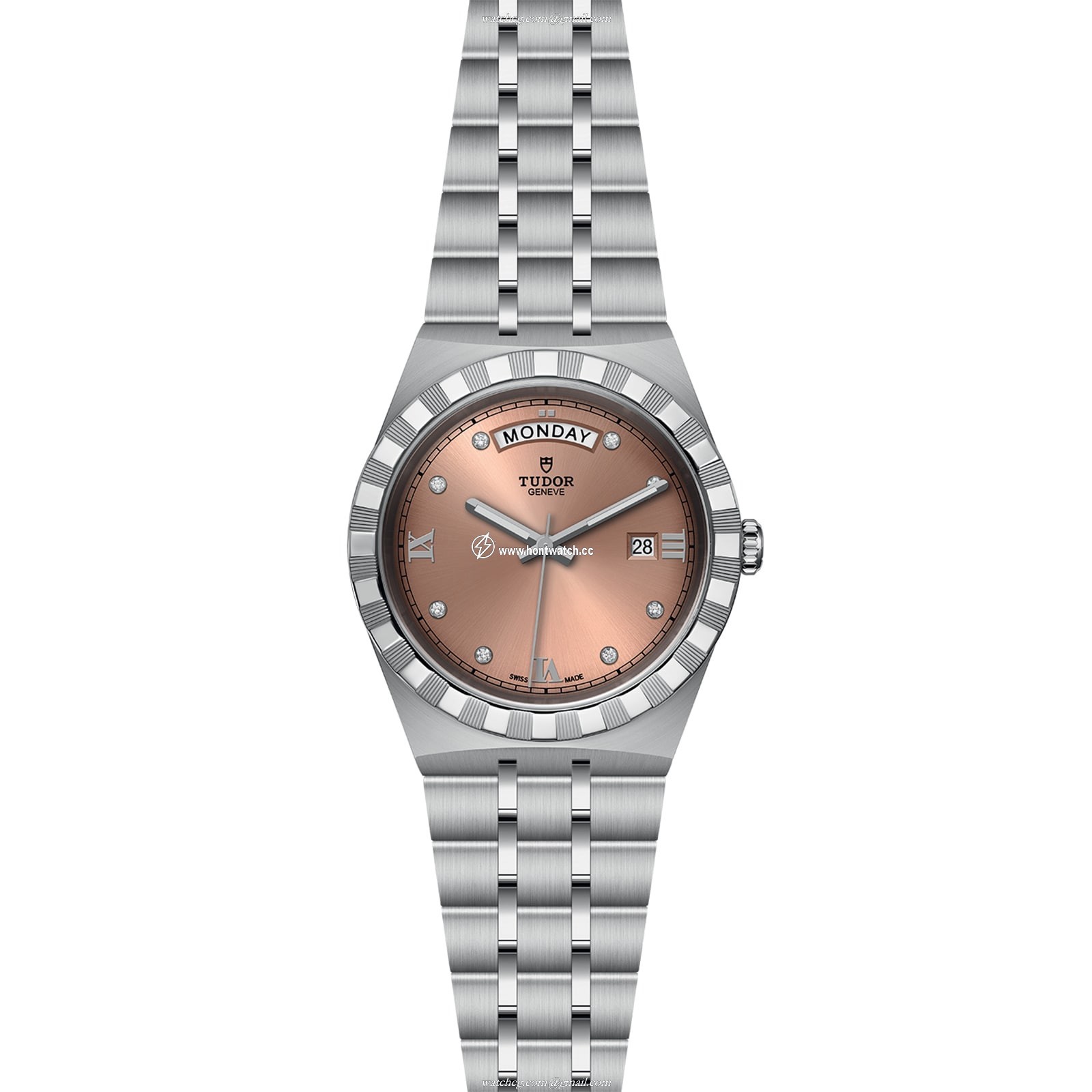 Tudor Royal M28600-0011 Automatic Watch - 41mm Stainless Steel Pink Dial - Image 2