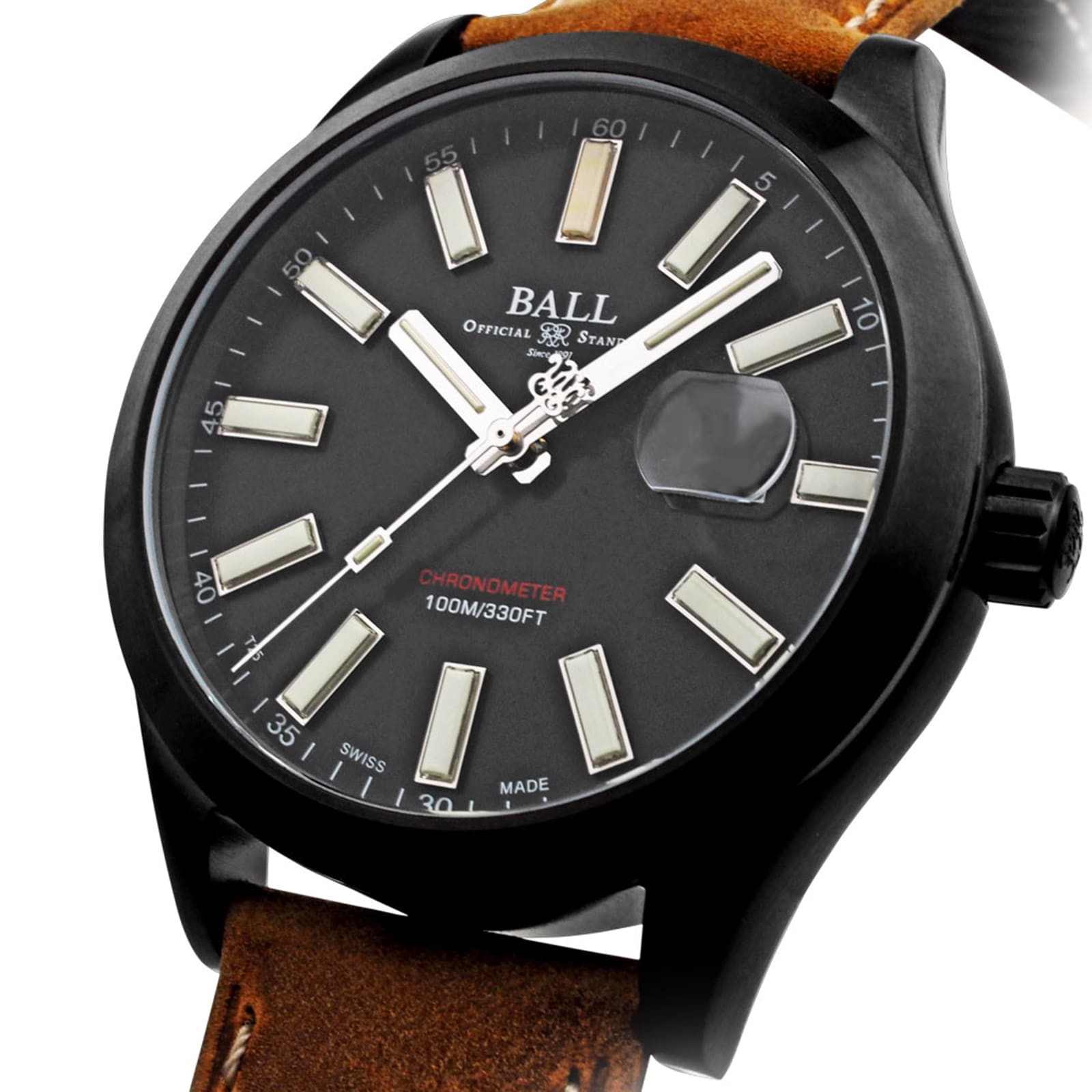 BALL Engineer II NM2028C-L4CJ-BK - 43mm Titanium Automatic Watch - Black - Image 3