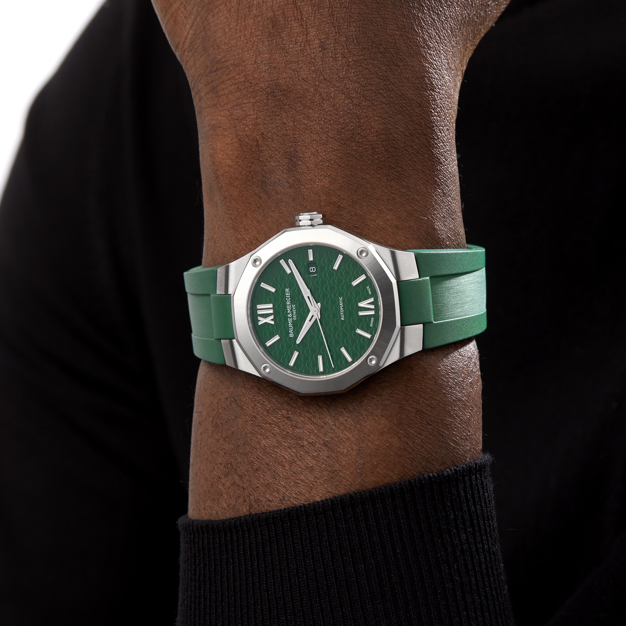 Baume & Mercier Riviera M0A10618 - 42mm Green Dial Quartz Watch - Image 3
