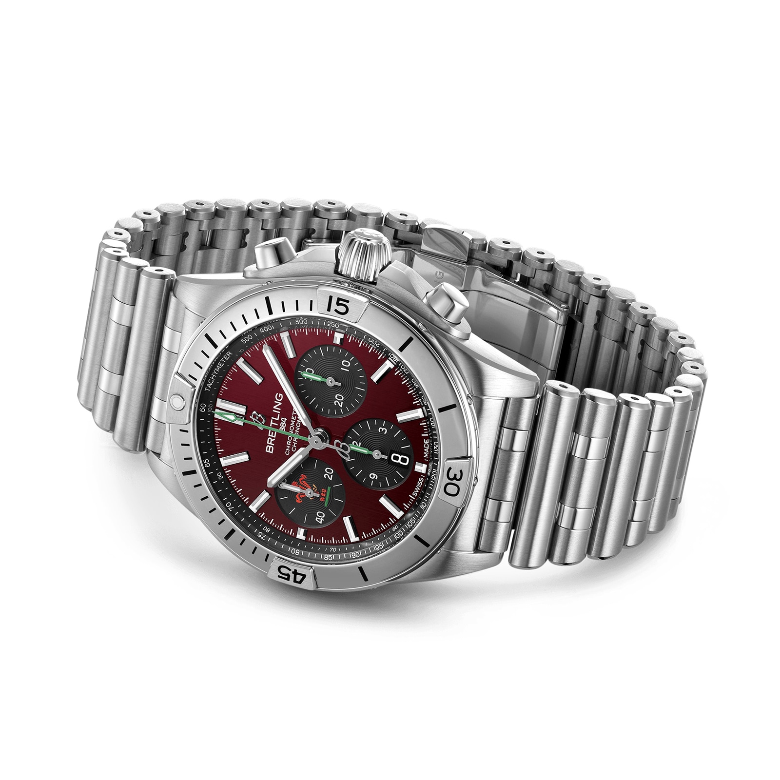 Breitling Chronomat AB0134A61K1A1 | 42mm Stainless Steel Automatic Red Dial - Image 4