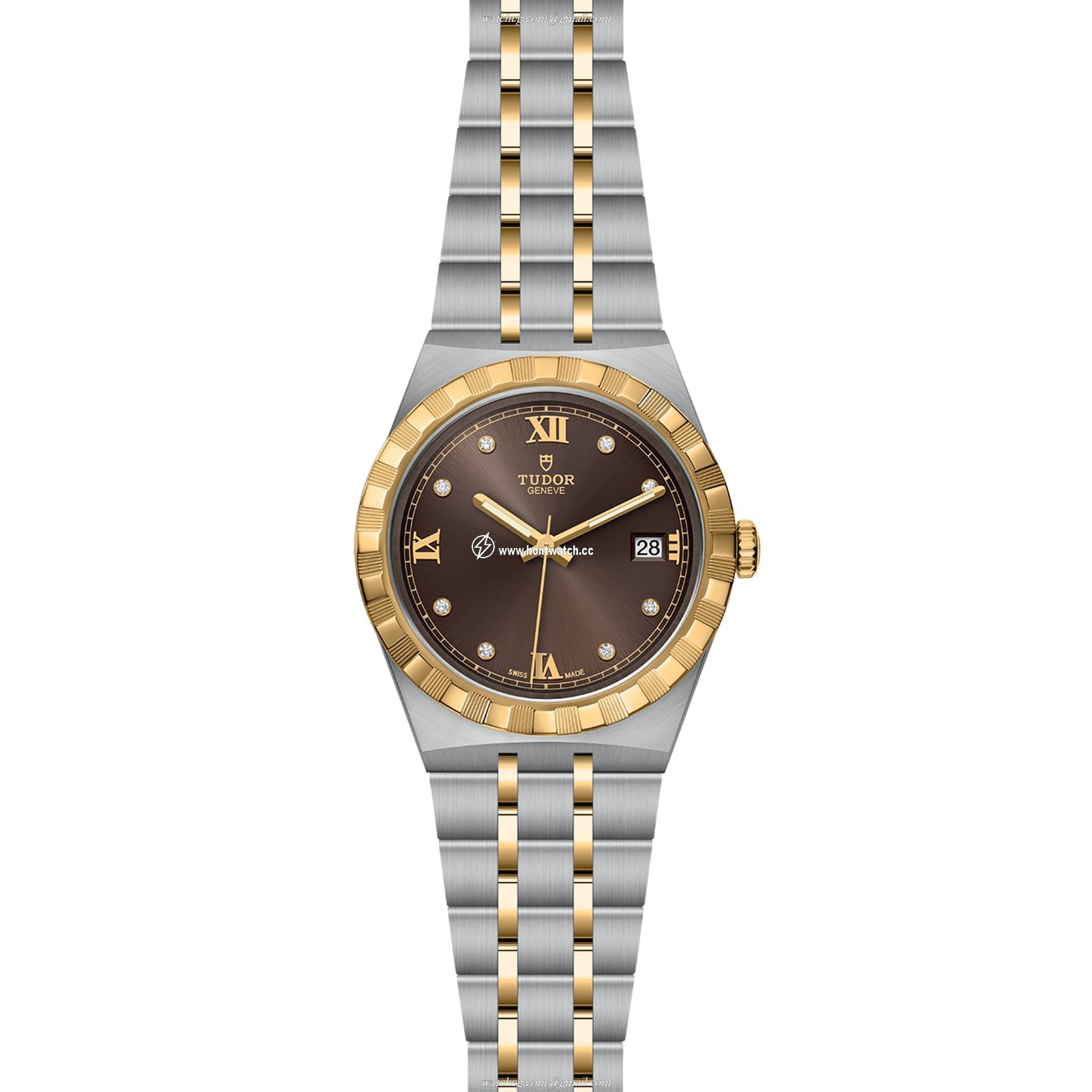Tudor Royal M28503-0008 | 38mm 18ct Gold Automatic | Brown Dial - Image 2