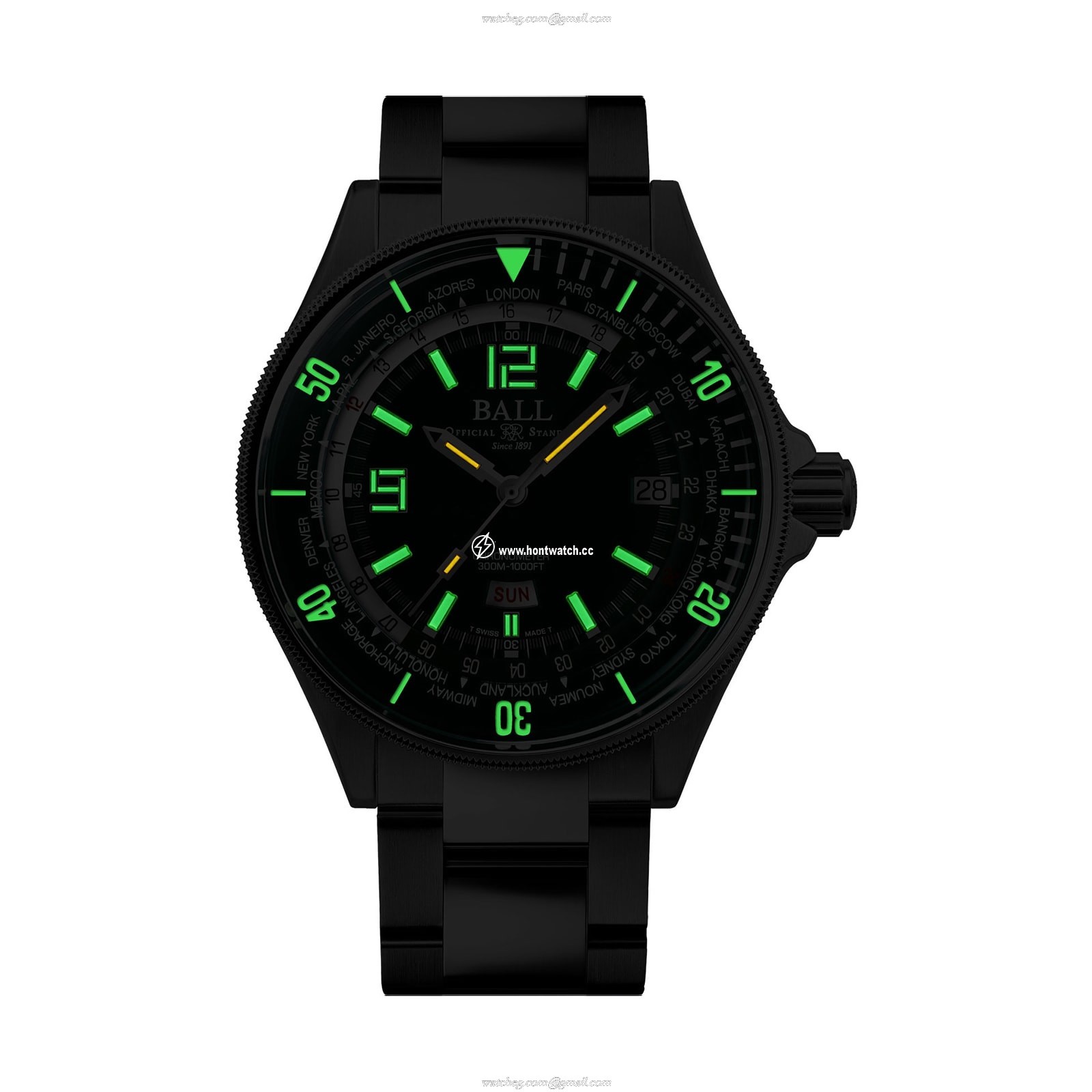 BALL Engineer Master II DG2232A-SC-GR | 42mm Automatic Green Dial | 300M Water Resistant - Image 2