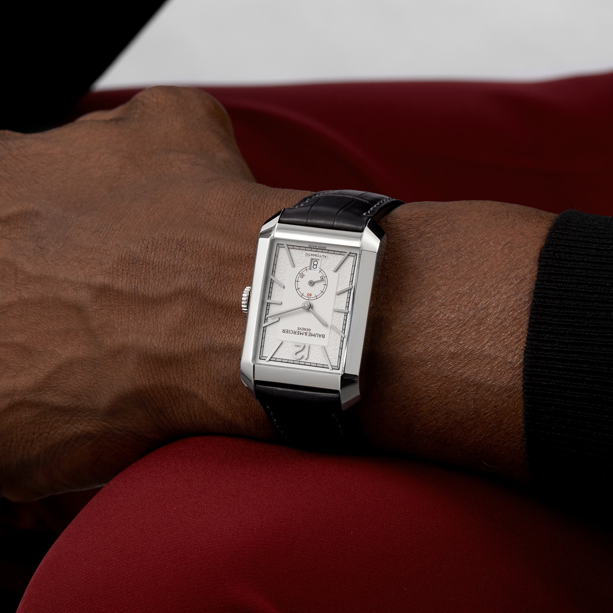 Baume & Mercier Hampton M0A10528 - Stainless Steel Quartz Watch - White Dial - Image 3