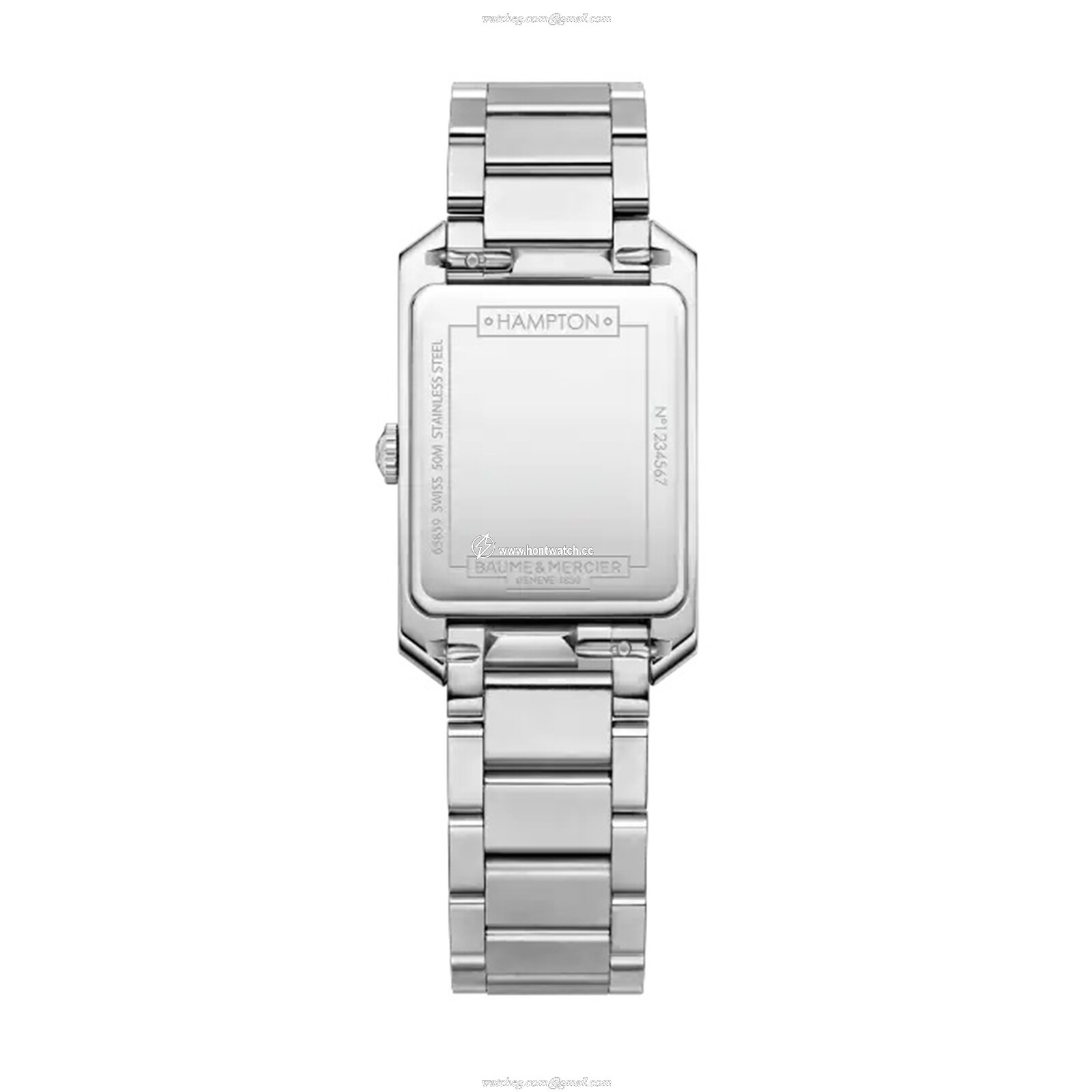 Baume & Mercier Hampton M0A10473 Silver Dial Quartz Watch - 35mm Stainless Steel - Image 2