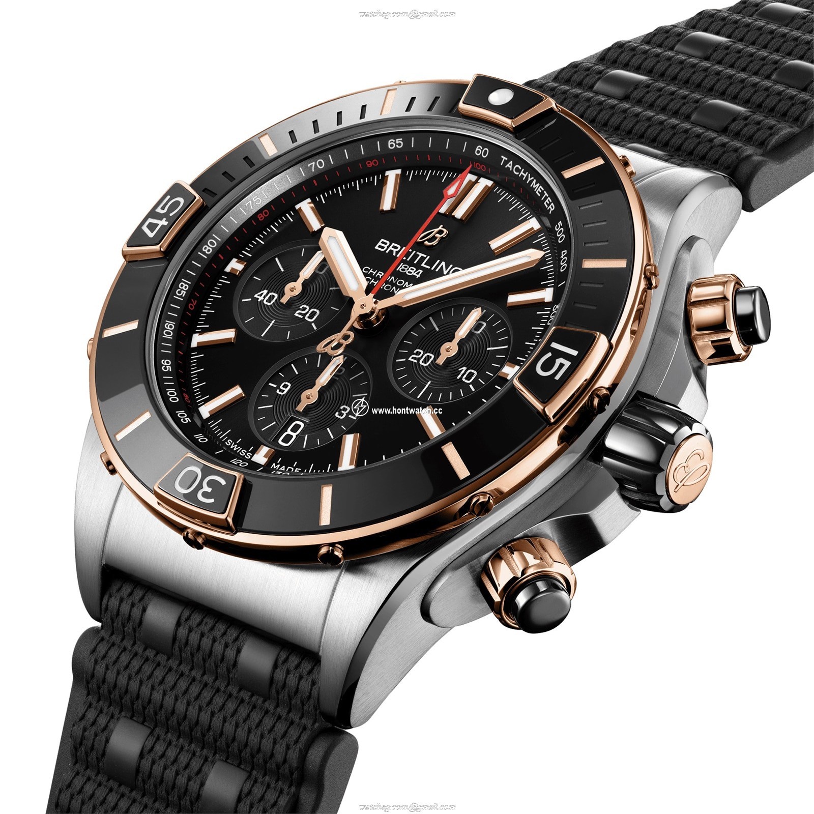 Breitling Chronomat UB0136251B1S1 | 44mm Automatic Black Dial | Stainless Steel & Rose Gold - Image 2