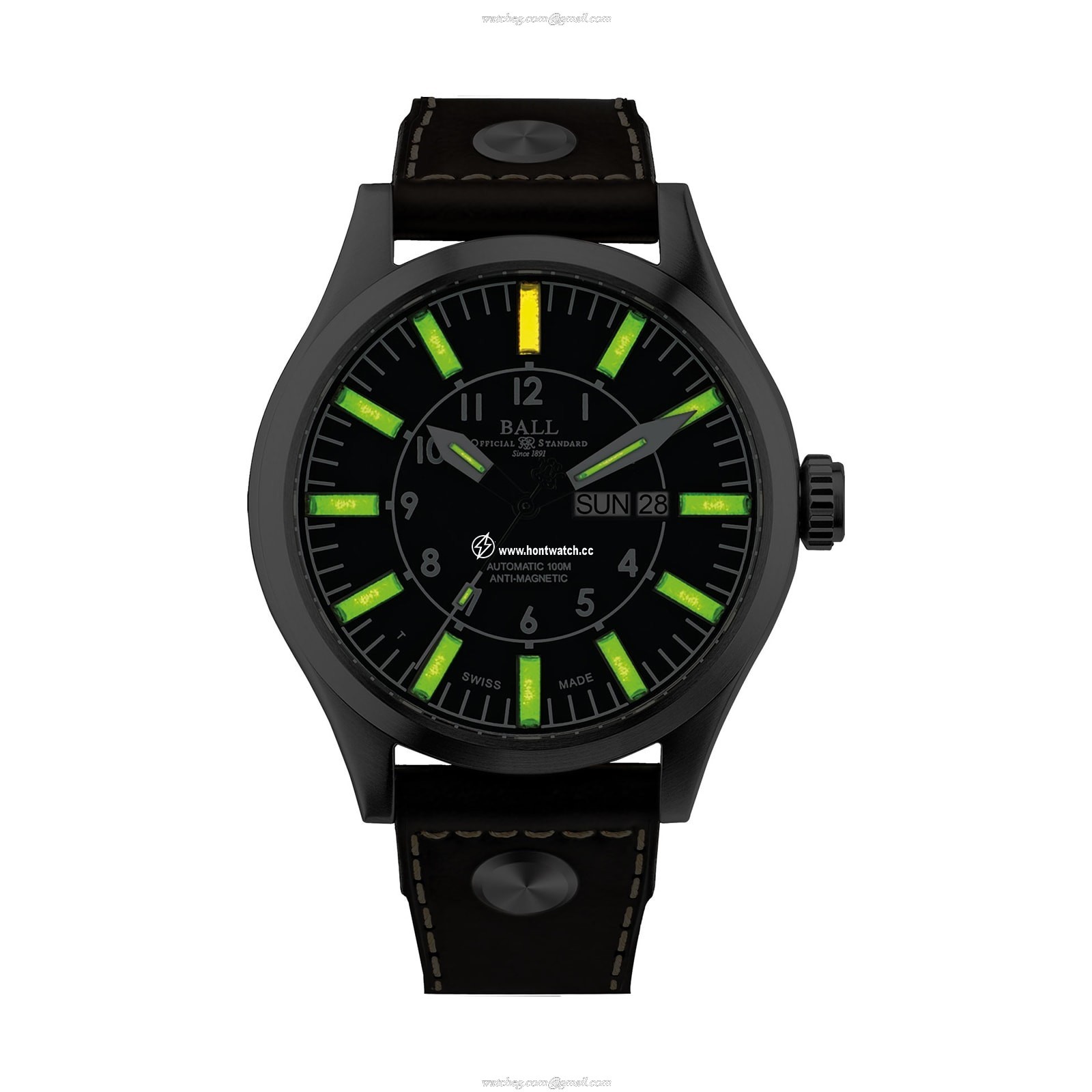 BALL Engineer Master II Automatic Watch - 46mm Stainless Steel Black Dial - Image 2